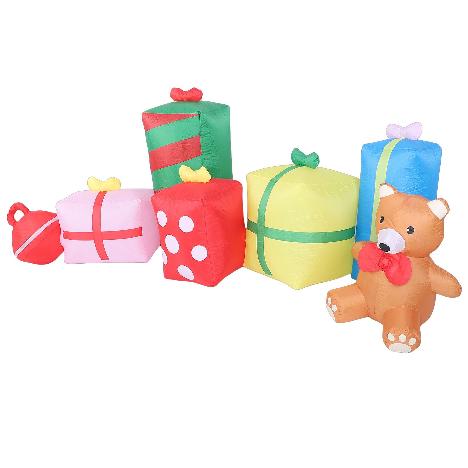 9.8ft Xmas Inflatables Outdoor Decorations Gift Boxes and Bear Blow Up Yard view 8