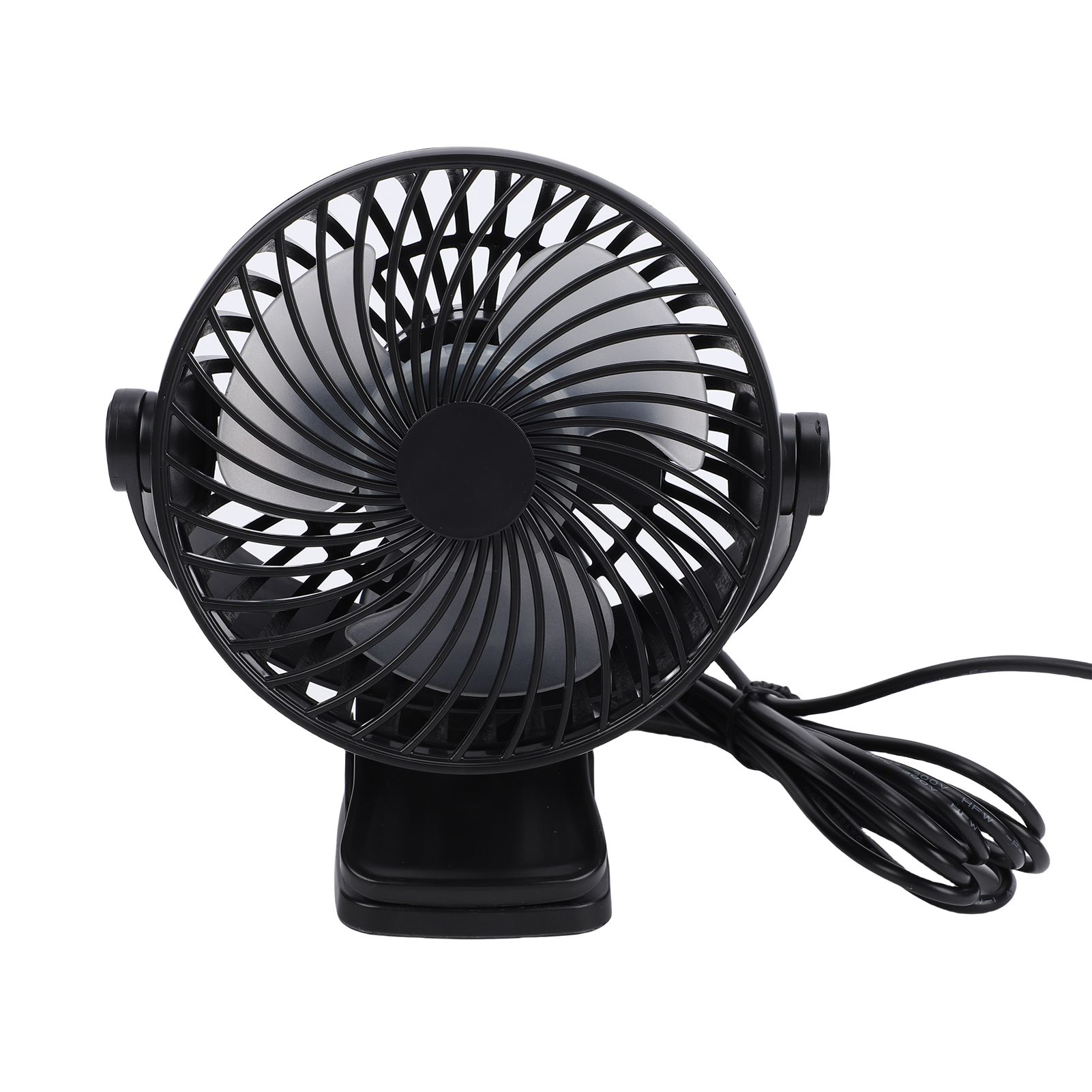 Electric Cooling Fan Digital Display Timer 360 Degree Rotating Clip On