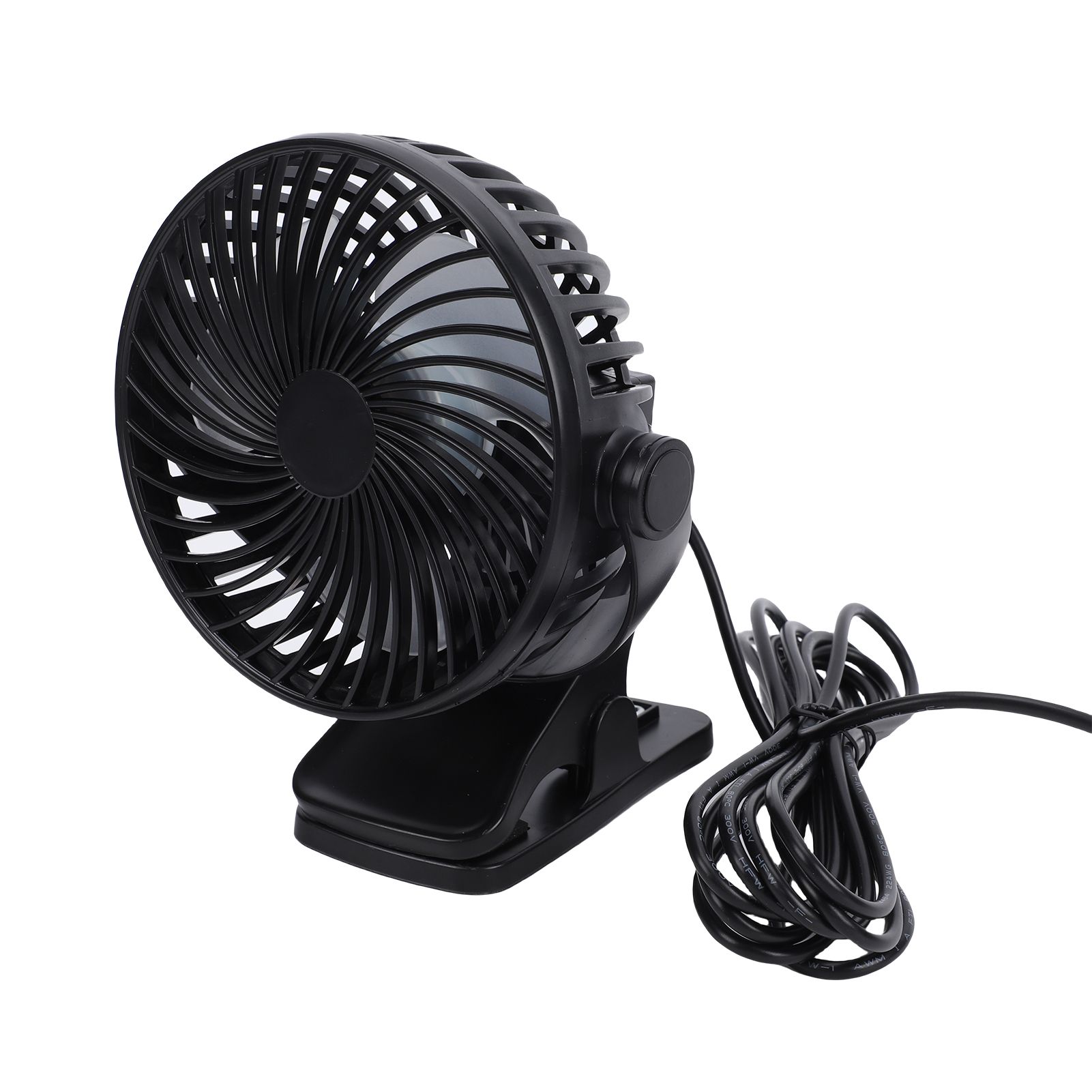 Electric Cooling Fan Digital Display Timer 360 Degree Rotating Clip On view 4