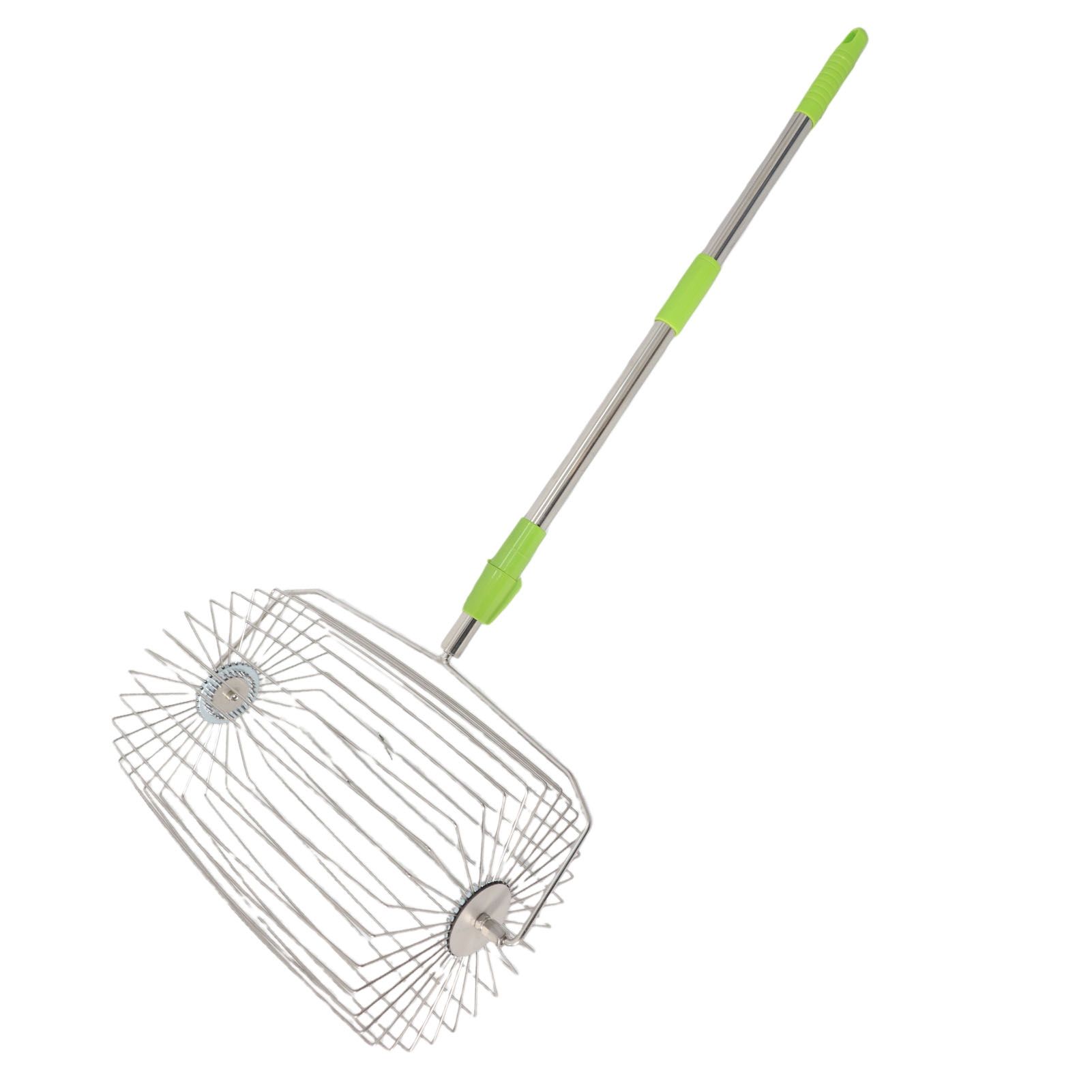 Tennis Ball Collector Roller Quick Rolling Picker Stainless Steel view 11