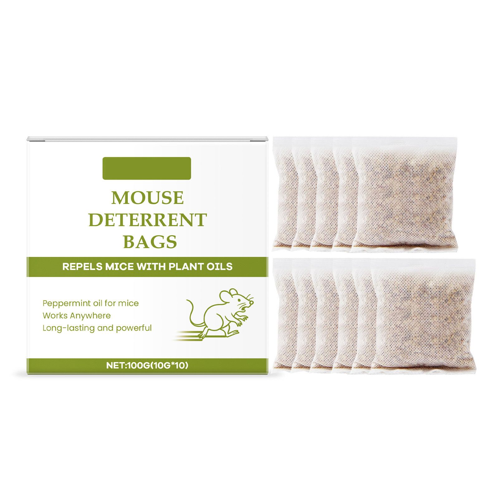 20pcs Mice Expel Essential Oils Control Pouches for Mouse Indoor and Outdoor view 2