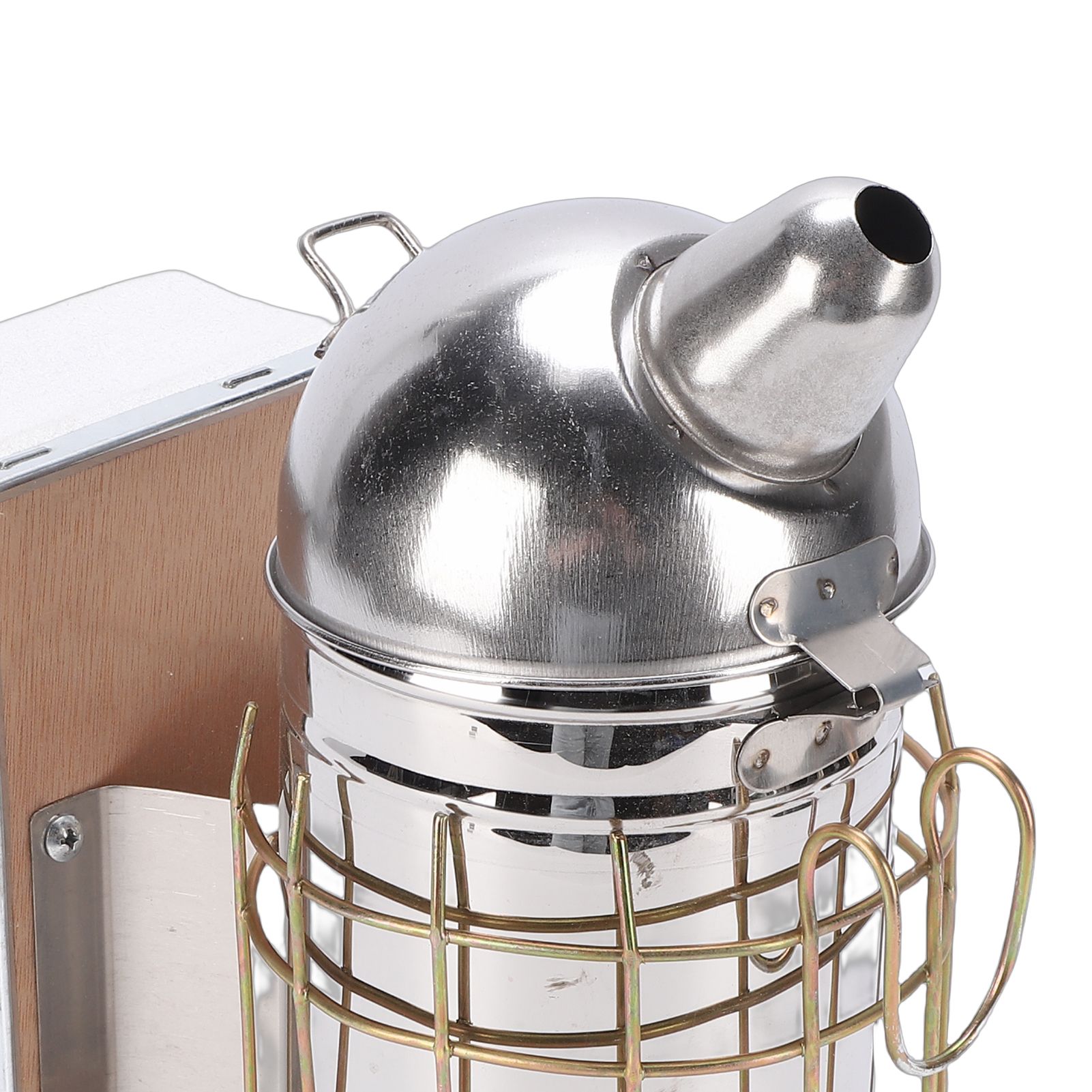 Bee Hive Smoker Stainless Steel Bee Smoker Beekeeping Equipment with Hanging view 2