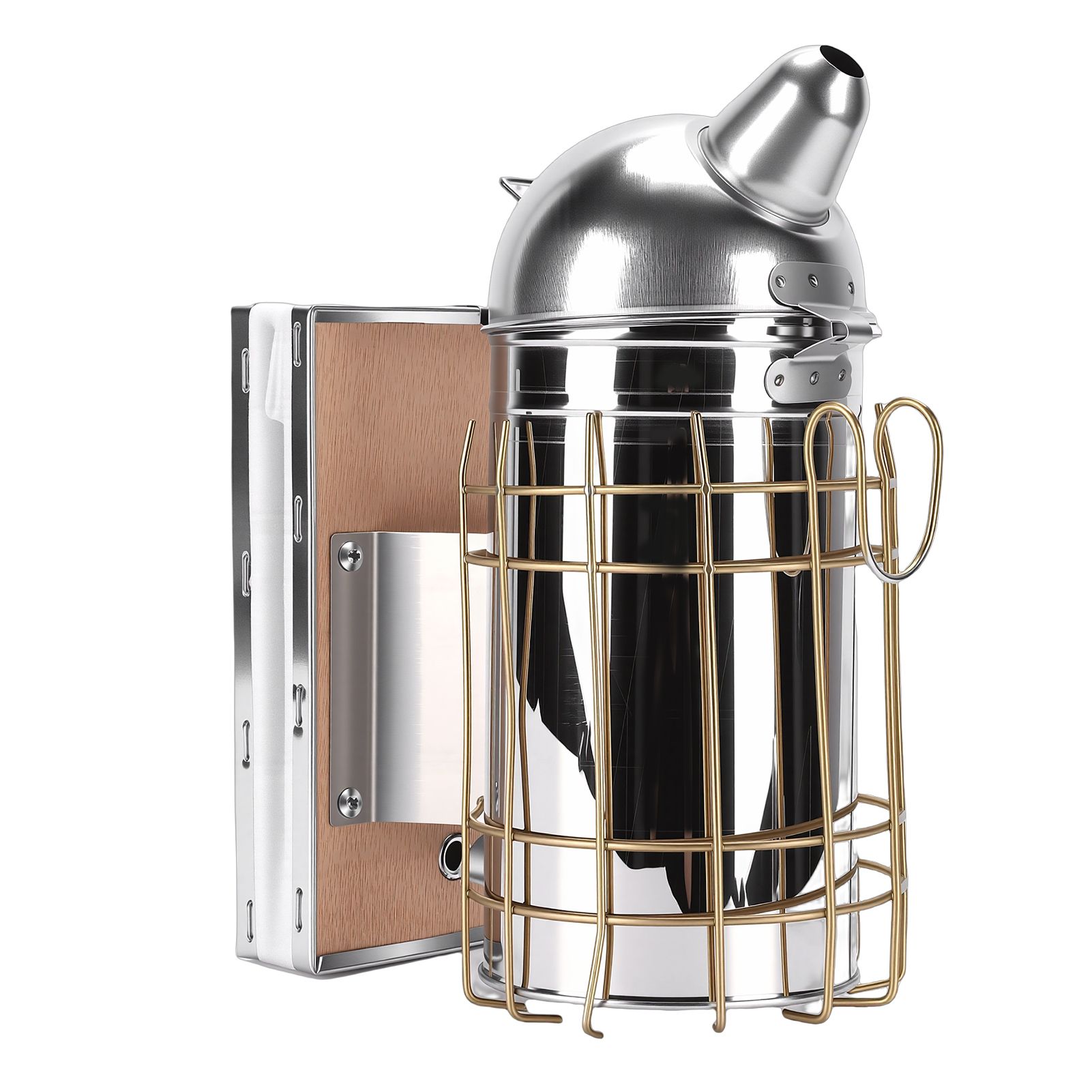 Bee Hive Smoker Stainless Steel Bee Smoker Beekeeping Equipment with Hanging view 3
