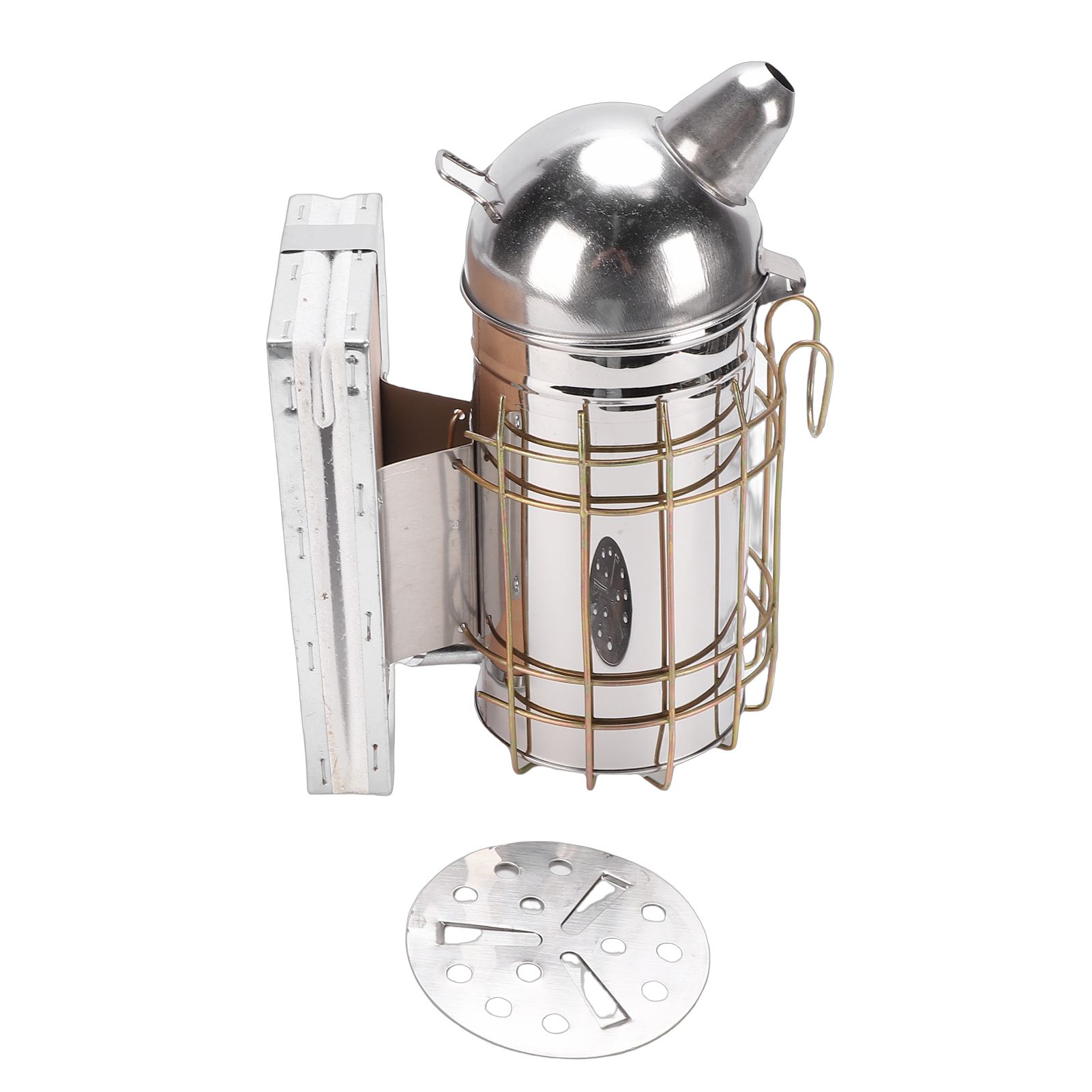 Bee Hive Smoker Stainless Steel Bee Smoker Beekeeping Equipment with Hanging view 6