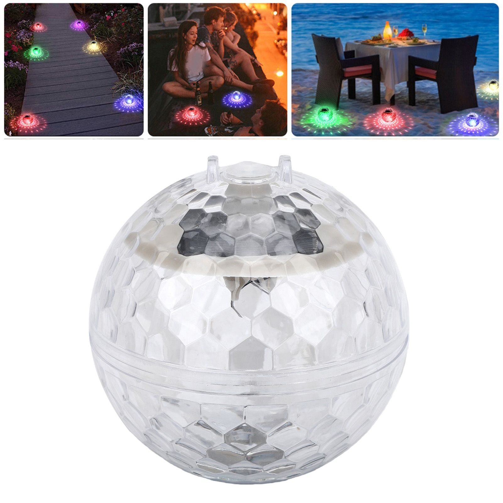 Solar Floating Pool Light LED Color Changing Water Proof Floating Light for view 12