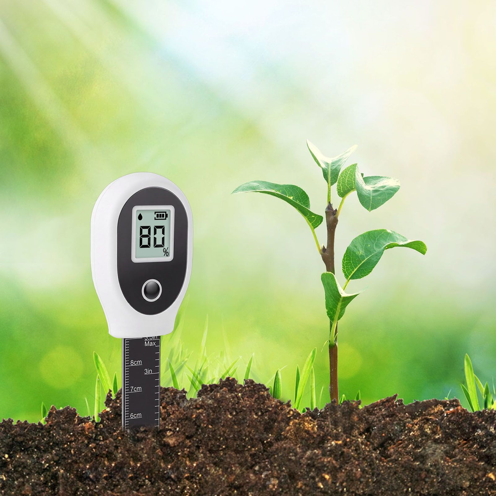 Soil Meter Backlit LCD Digital Display Soil Humidity Tester with 91.4mm Probe view 12