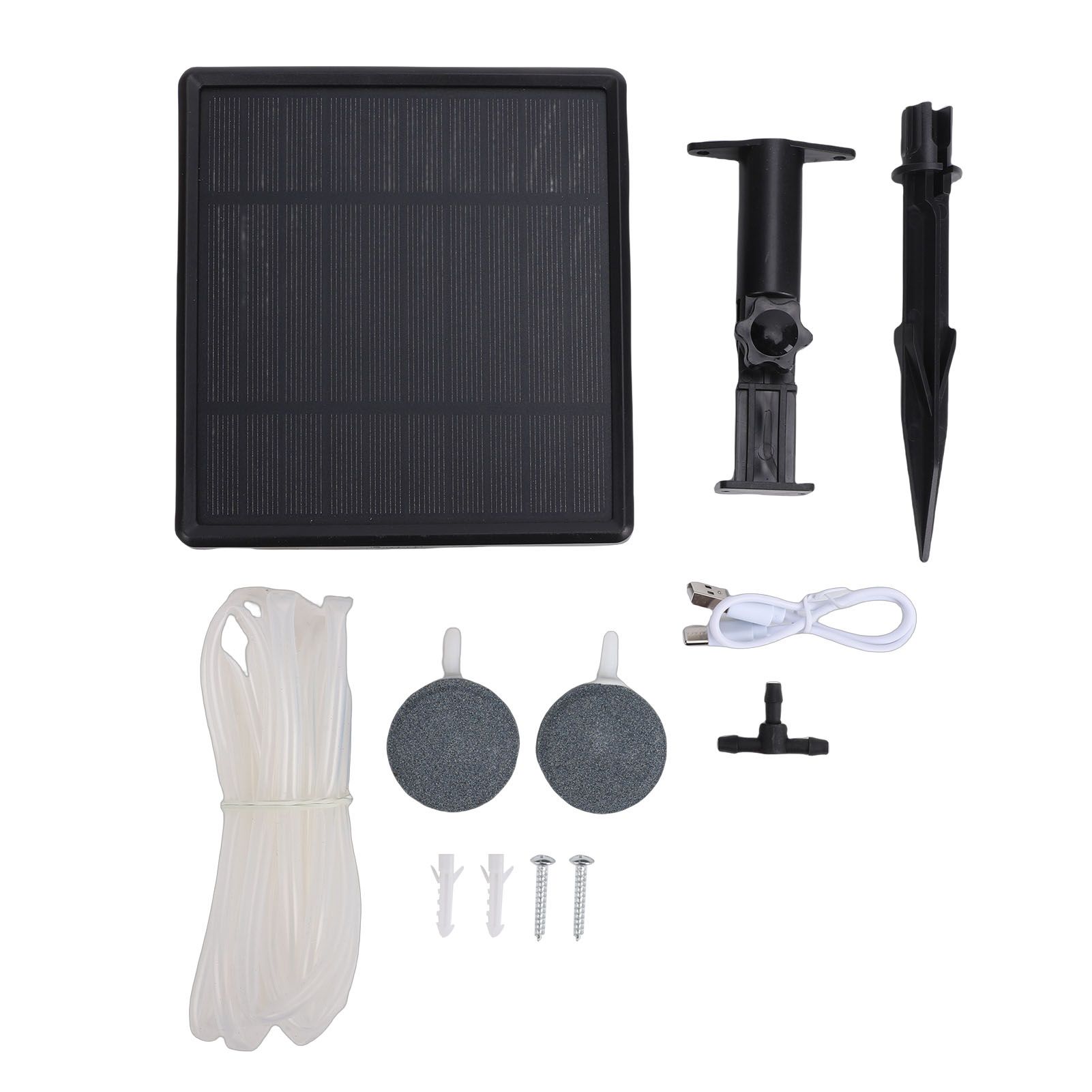 Solar Pond Aerator 2000mAh Battery Solar Oxygen Pump for Aquarium Fish Tank view 3
