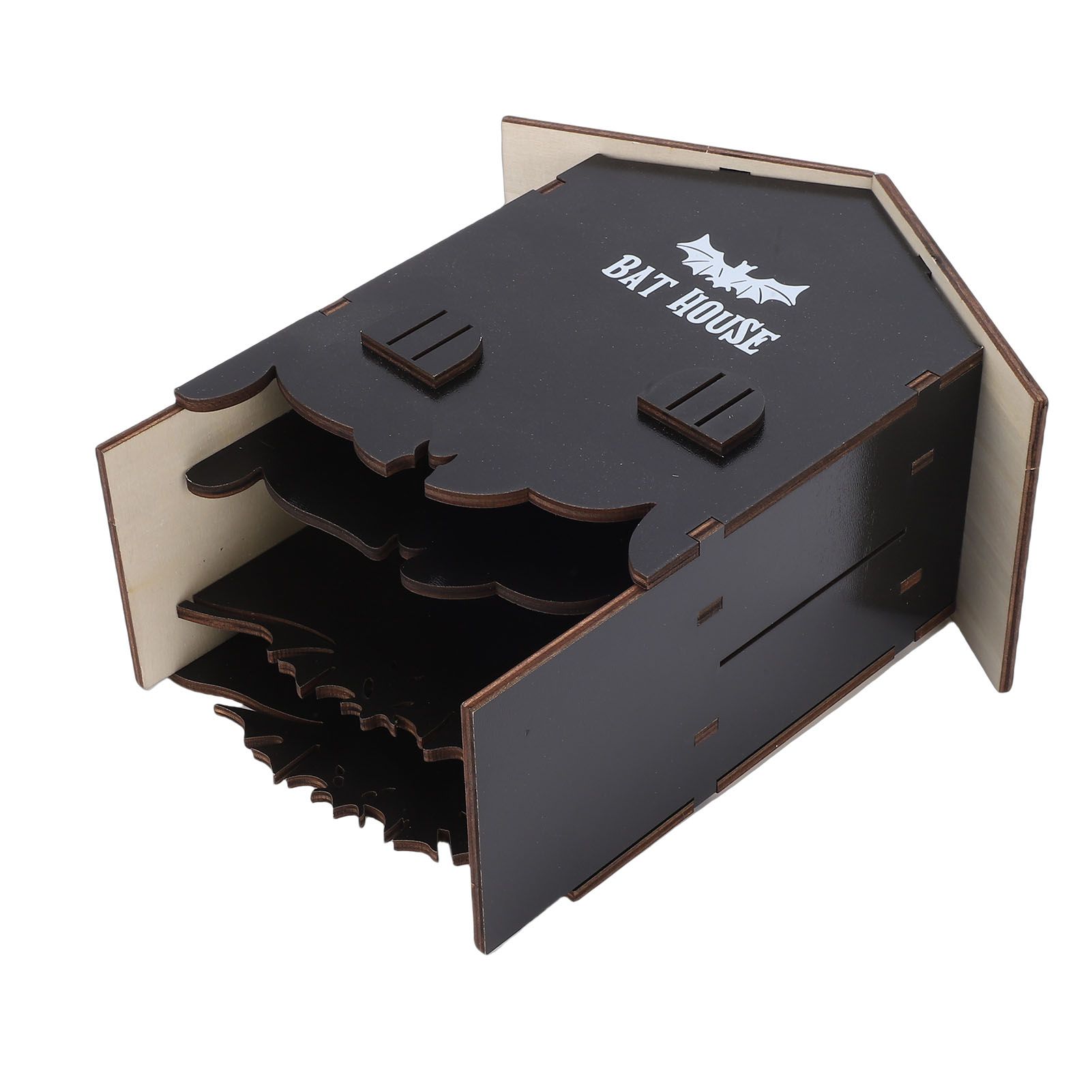 Bat House Easy Assembly Weather Proof Wooden Bat Box for Outdoor Garden Yard view 8
