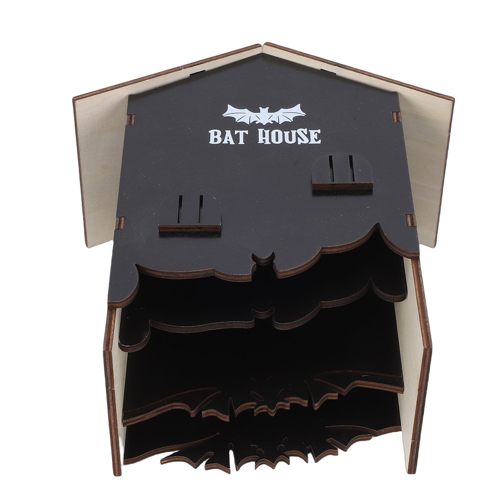 Bat House Easy Assembly Weather Proof Wooden Bat Box for Outdoor Garden Yard view 9