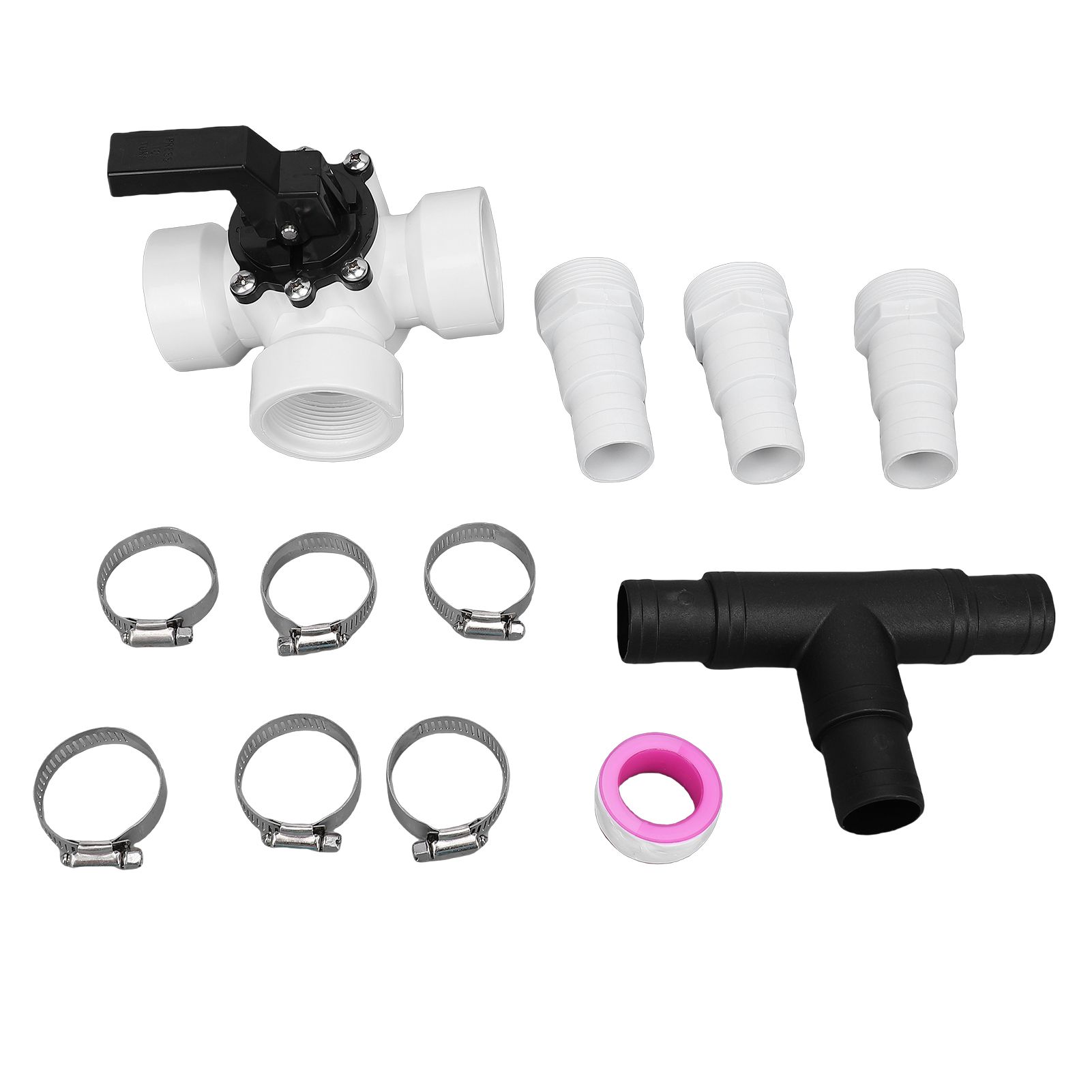 3 Way Swimming Pool Diverter Valve Hose Adapter Fit for Zodiac PVC G1 1/2 view 3