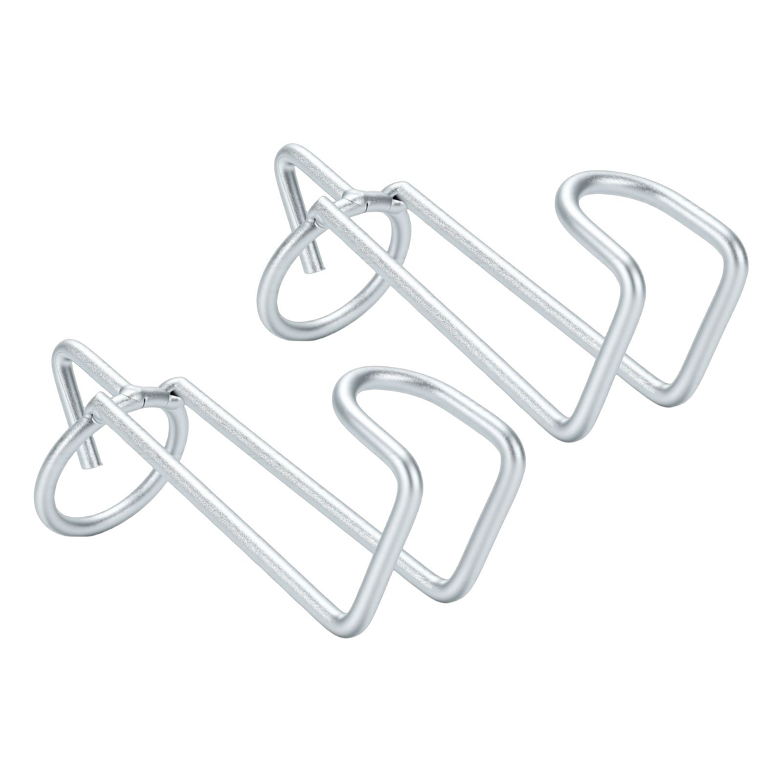 2Pcs Horse Feed Bucket Hooks Tack Metal Equestrian Water Holder Hanger