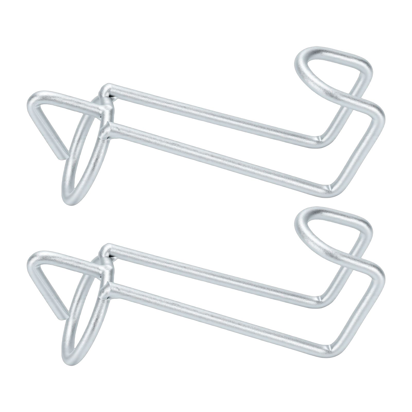 2Pcs Horse Feed Bucket Hooks Tack Metal Equestrian Water Holder Hanger view 4