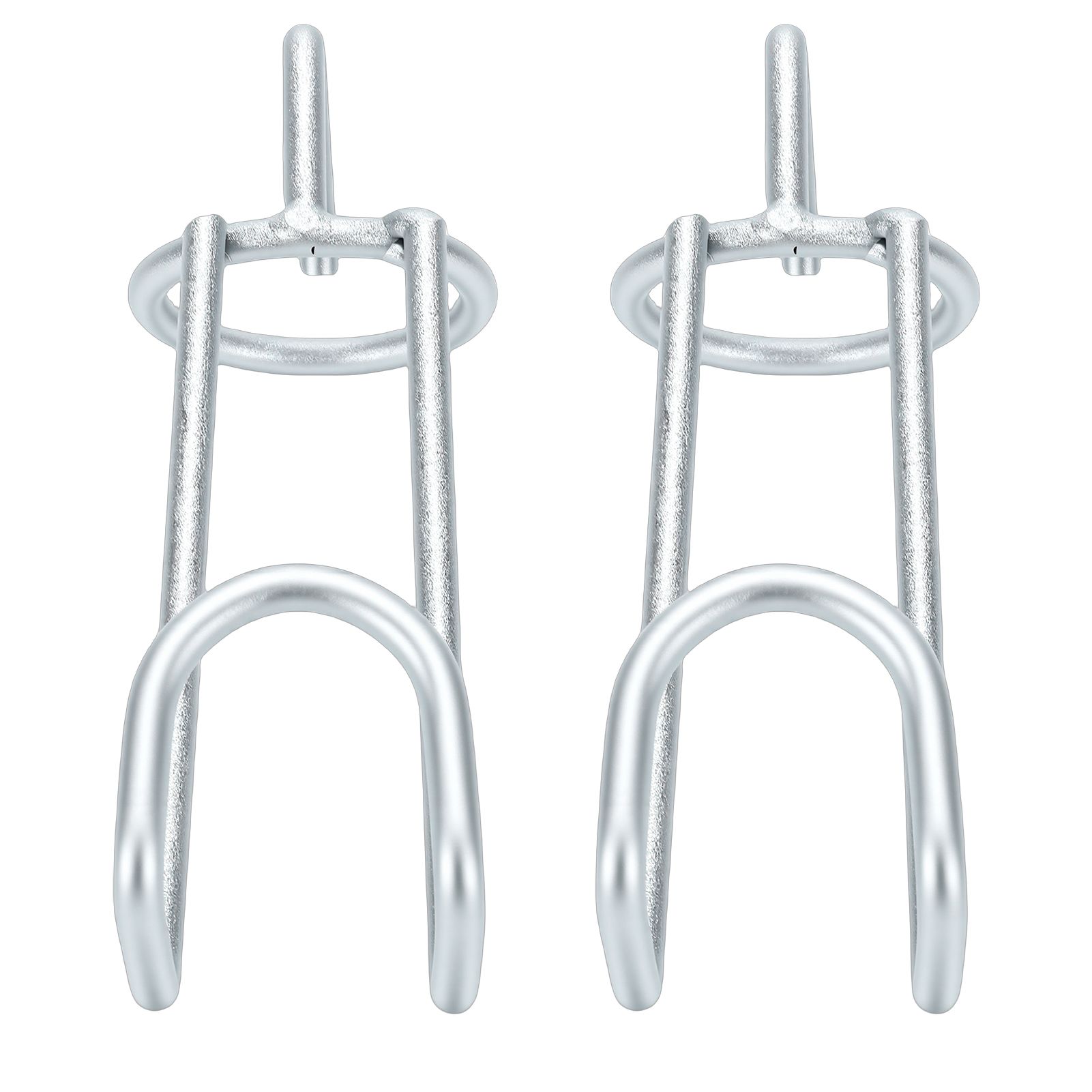 2Pcs Horse Feed Bucket Hooks Tack Metal Equestrian Water Holder Hanger view 9