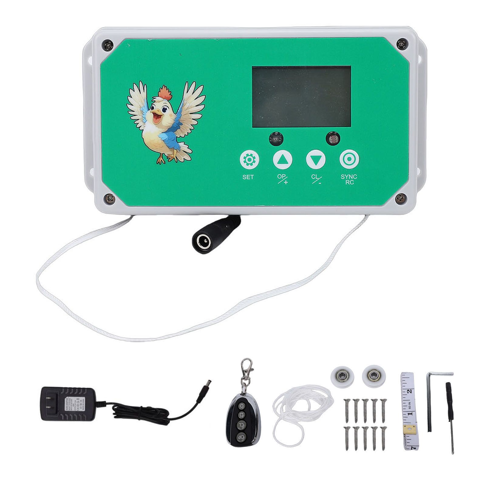 Automatic Chicken Coop Door Opener with Timer IP44 Waterproofing Remote view 3