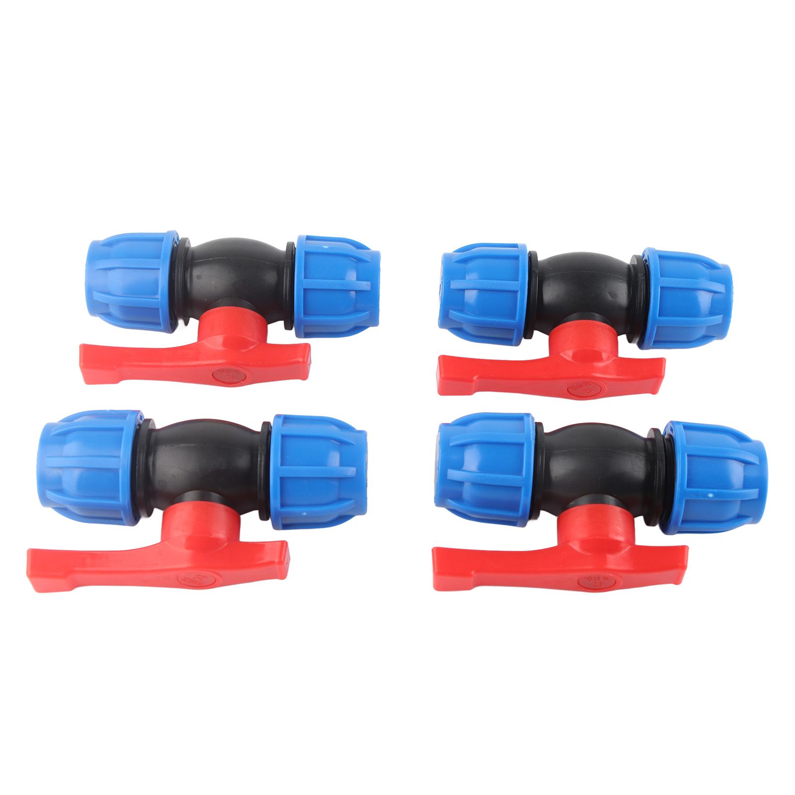 4Pcs PE Straight Ball Valve Shutoff Valve Home Garden Pipeline Fittings view 5