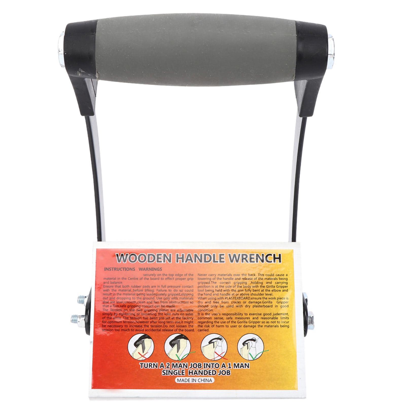 High stength Labor-saving Wood Board Fixture Wrench Carrying Transfer Tool view 2