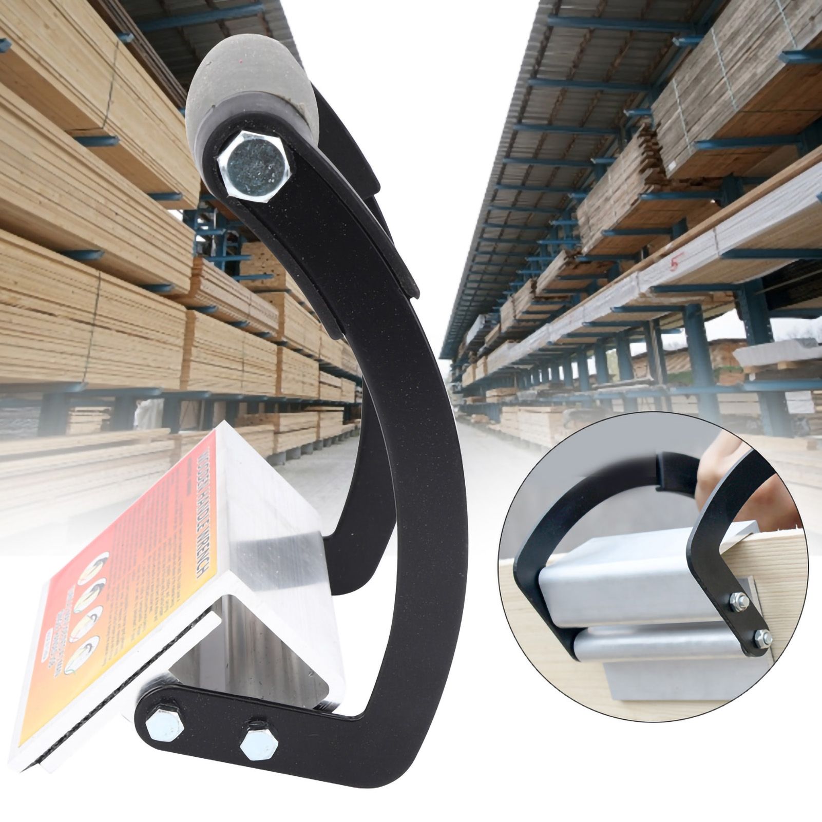 High stength Labor-saving Wood Board Fixture Wrench Carrying Transfer Tool view 5