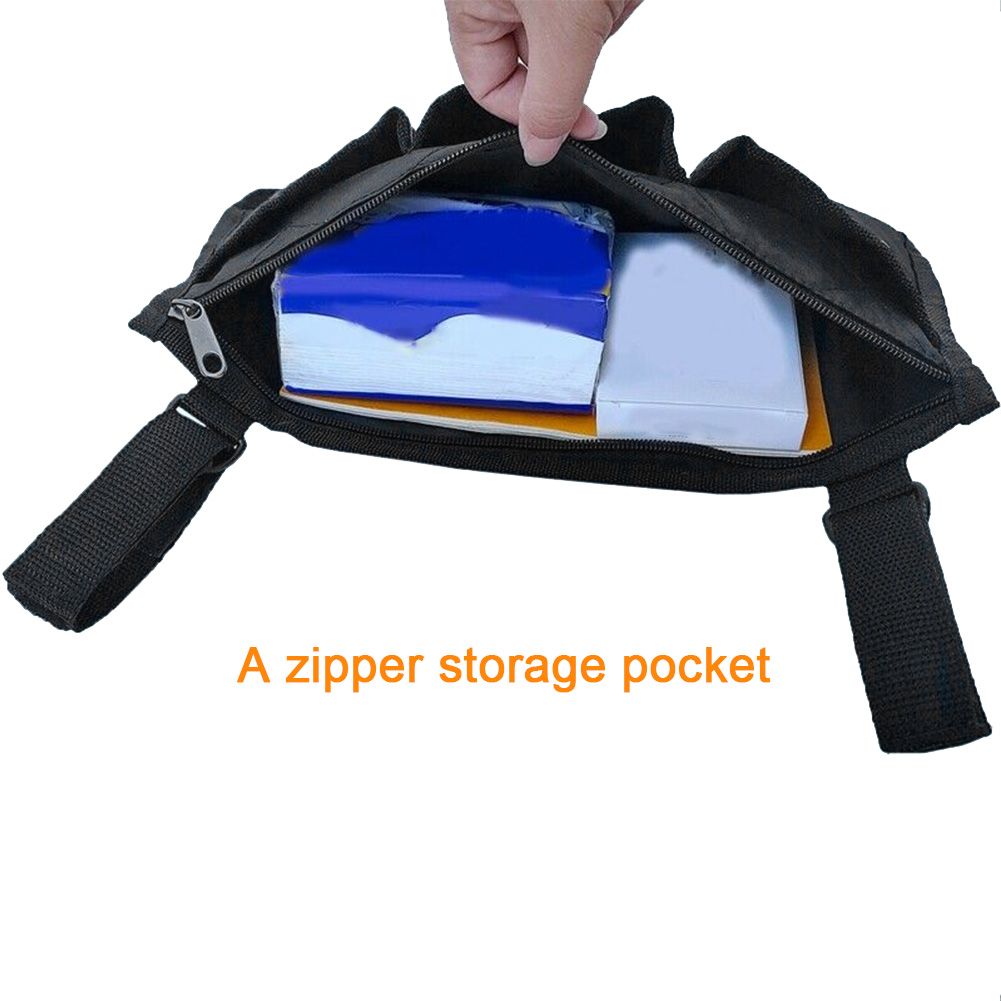 Multiple Pockets Large Capacity Wheelchair Armrest Side Bag Wheelchair Storage view 9
