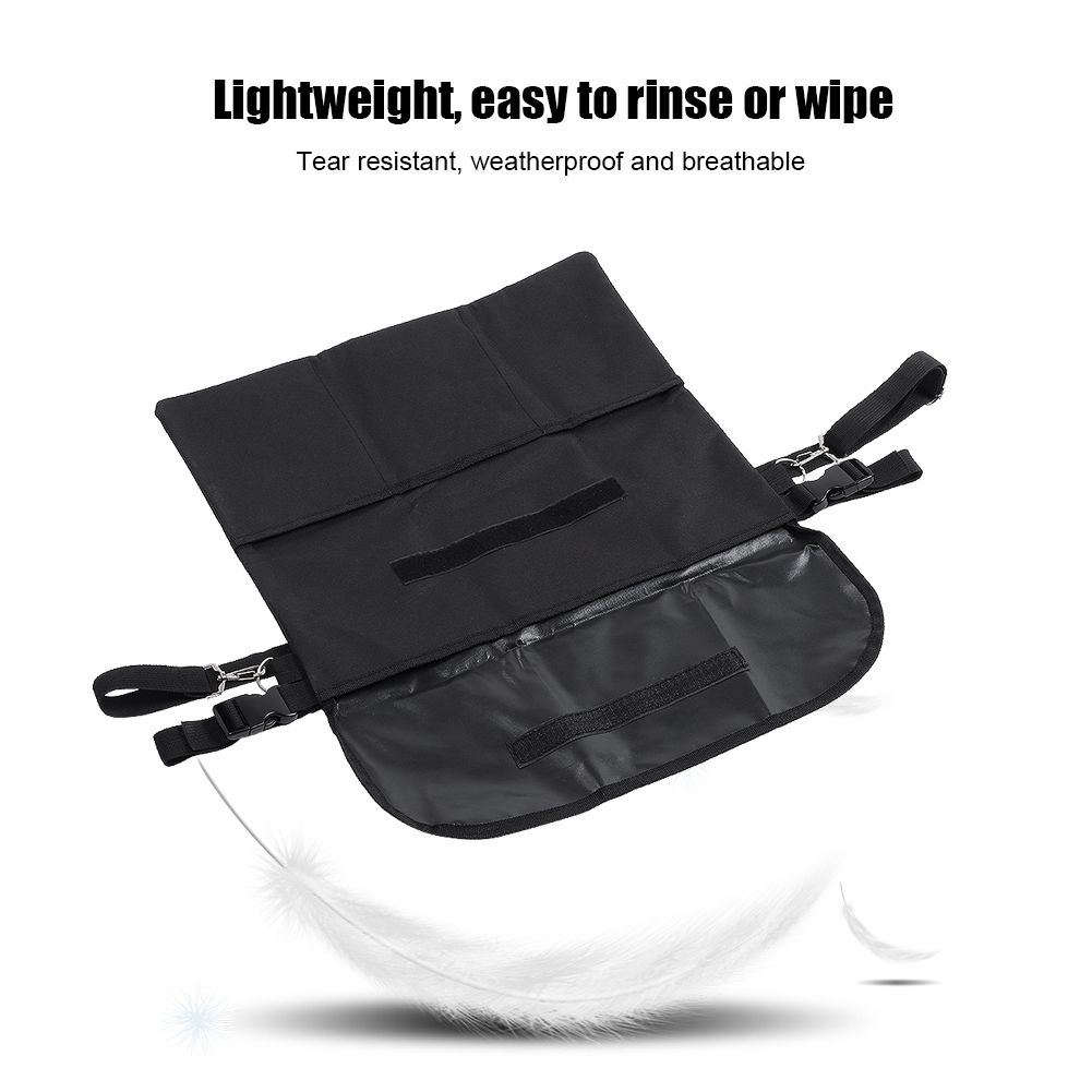 43x35.5cm Black Wear Resistant Oxford Cloth Storage Bag Organizer for Chair view 8