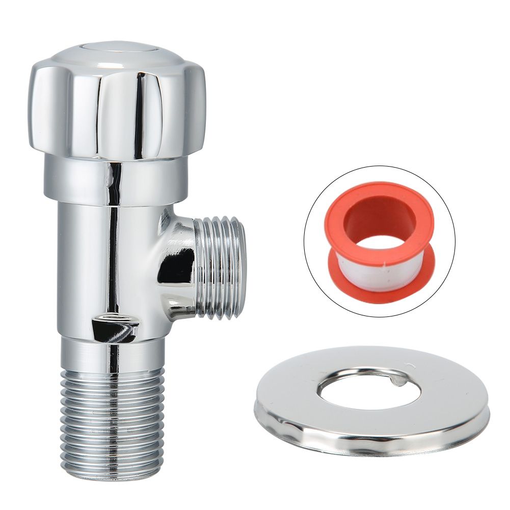 G1/2in Copper Angle Valve Water Stop Valve for Washbasin Kitchen Faucet Water view 2