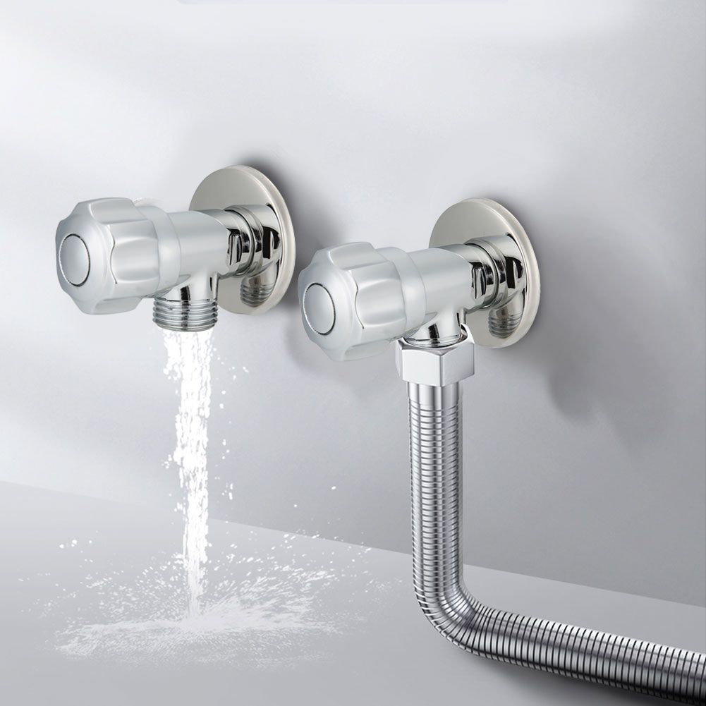 G1/2in Copper Angle Valve Water Stop Valve for Washbasin Kitchen Faucet Water view 6