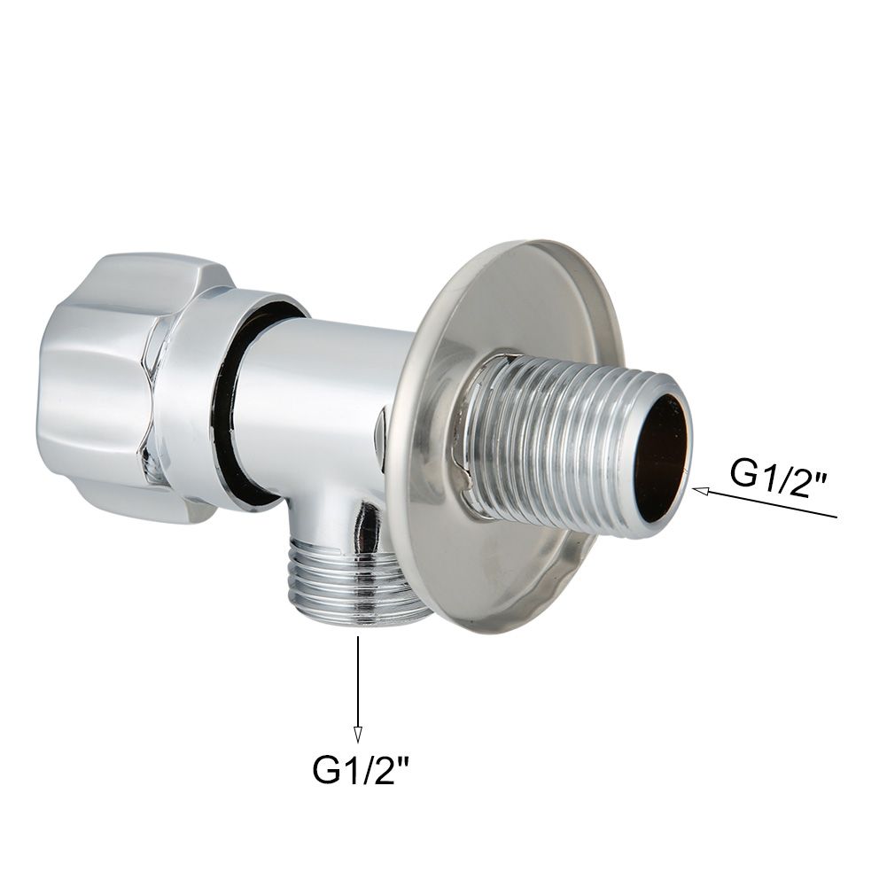 G1/2in Copper Angle Valve Water Stop Valve for Washbasin Kitchen Faucet Water view 11