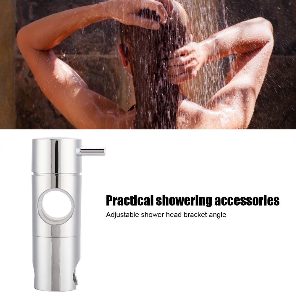 Round Shower Head Bracket Slide Holder for Lifting Rod Bathroom Showering view 7