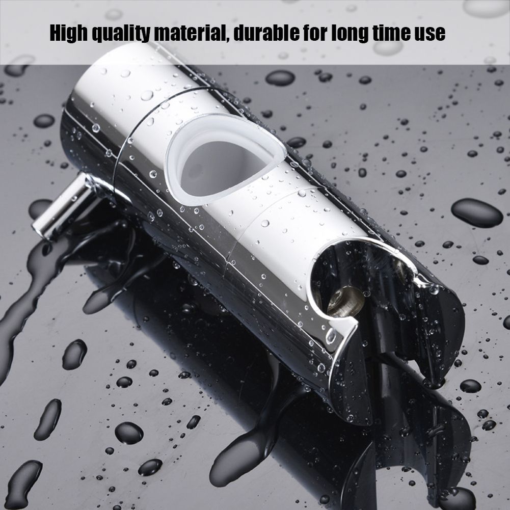 Round Shower Head Bracket Slide Holder for Lifting Rod Bathroom Showering view 8