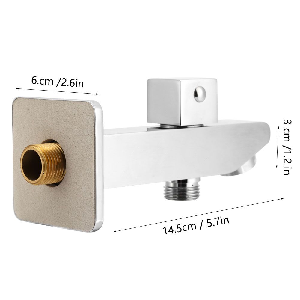 G1/2in Thread Copper Concealed Installation Dual Function Shower Faucet Spout view 8
