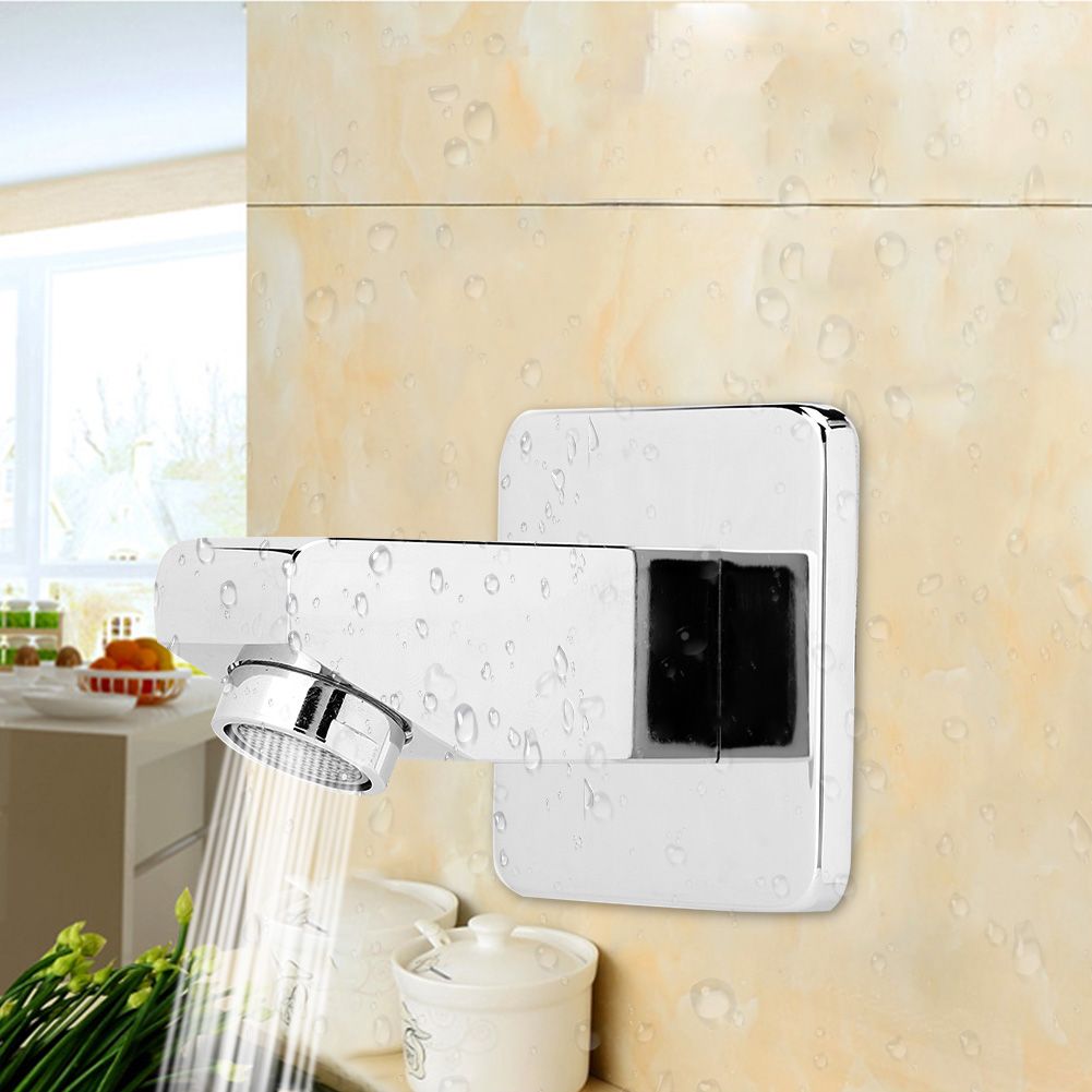 G1/2in Thread Copper Square Shape Concealed Installation Shower Faucet Spout view 5