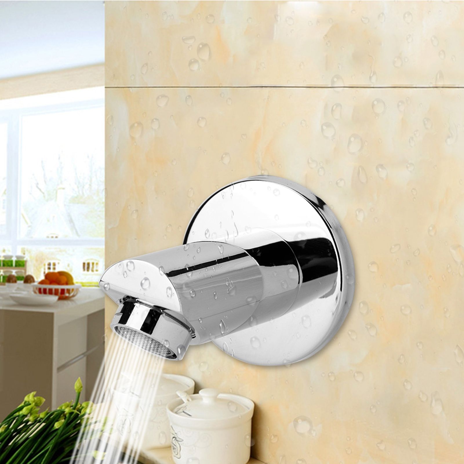 G1/2in Thread Copper Round Concealed Installation Shower Faucet Spout Shower view 6