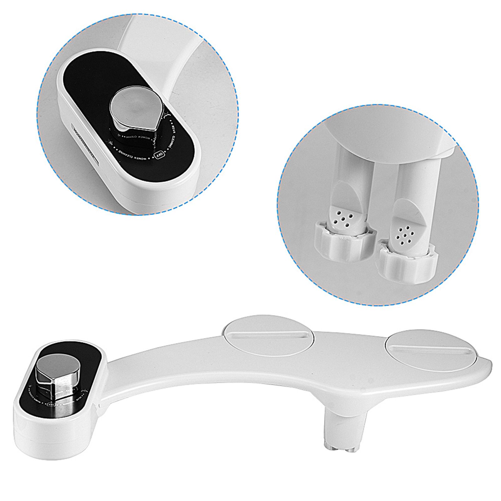 Dual Nozzle Single Cold Water Toilet Bidet Sprayer NonElectric Toilet view 3