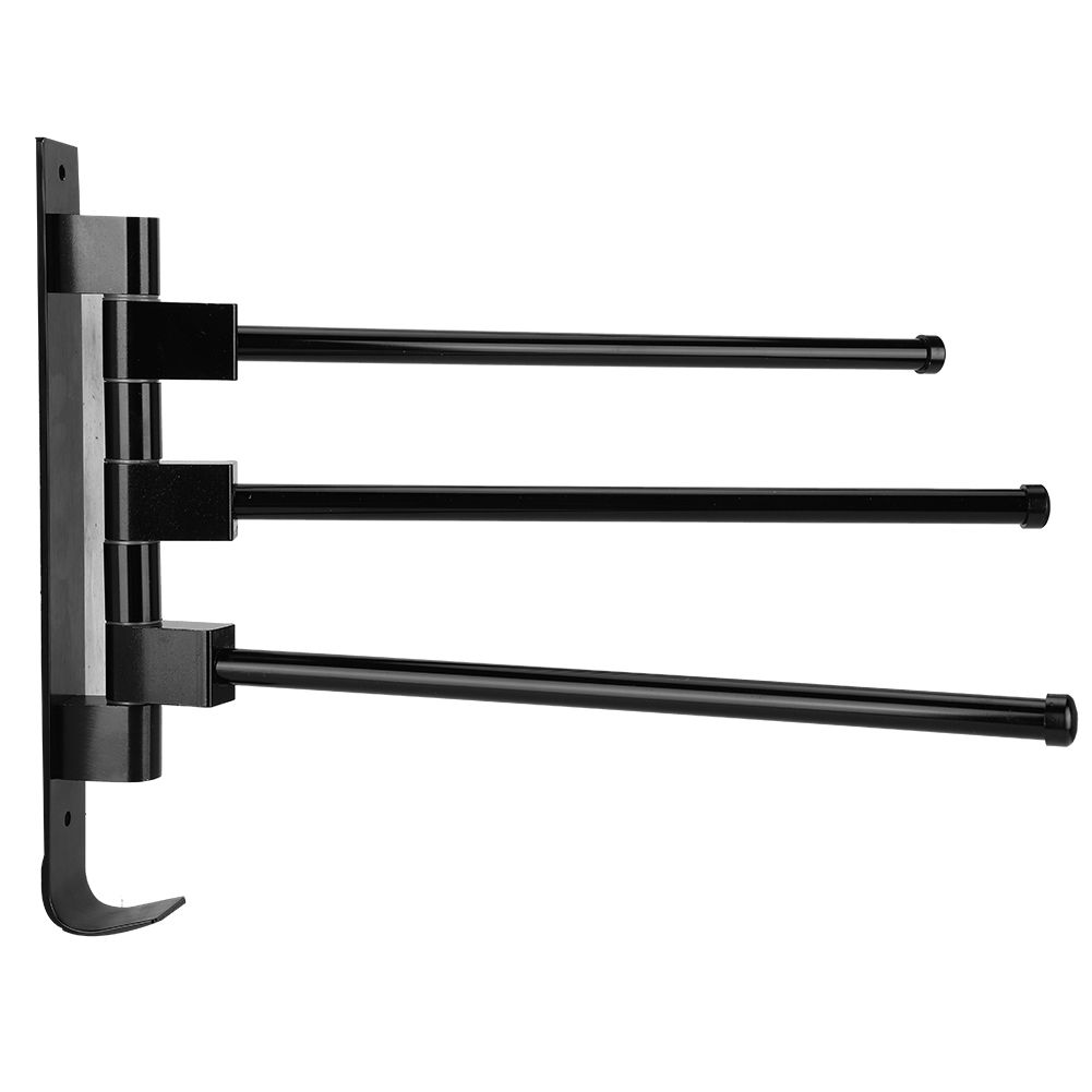 Home Hotel Bathroom Space Aluminum Moveable Multiple Rod Towel Rack Holder view 12