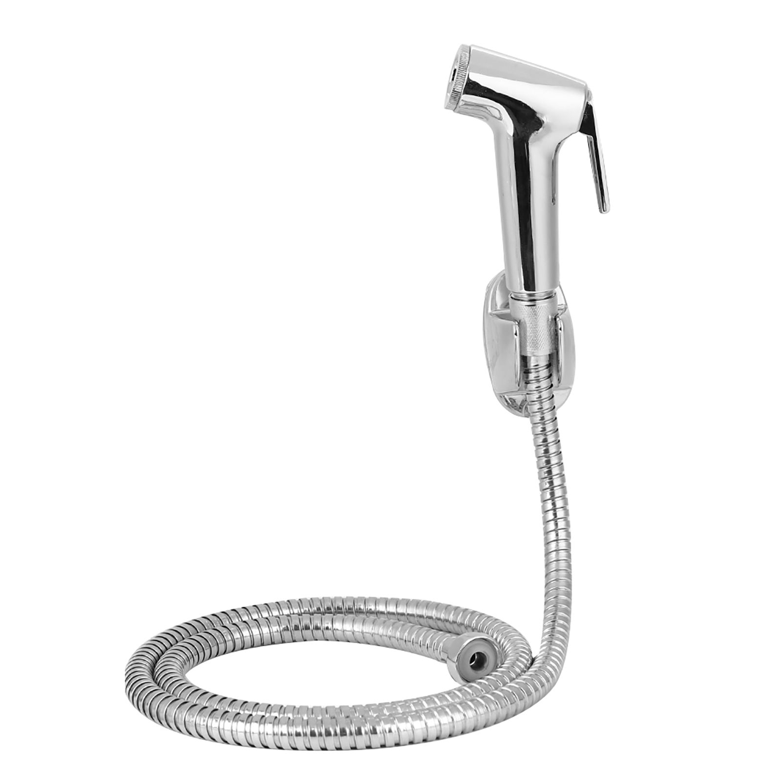 3Pcs/Set Electroplating Bidet Sprayer Spray Head Bracket Hose Kit Bathroom view 3