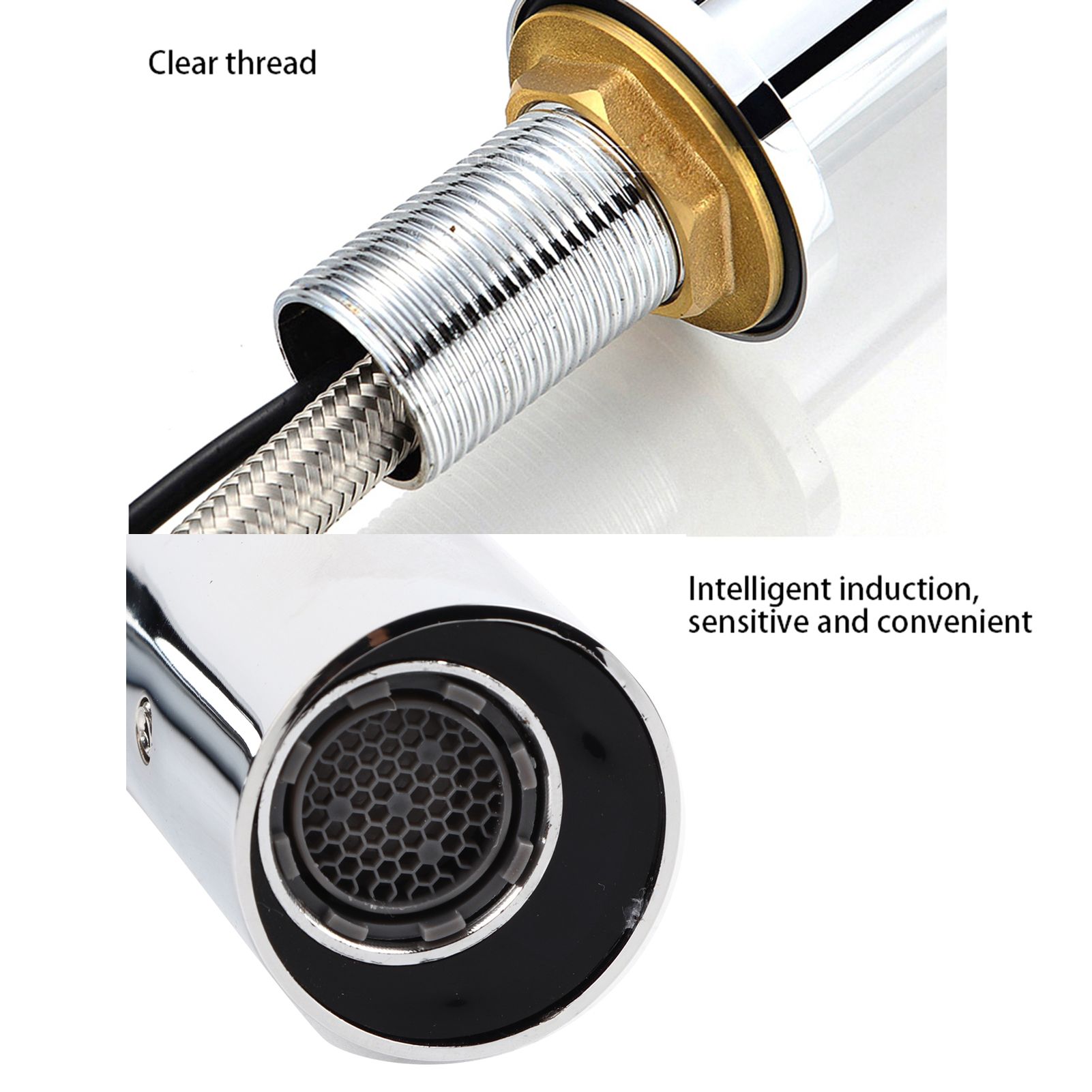 G1/2in Thread Automatic Induction Sensor Water Faucet Infrared Single Cold Tap view 7