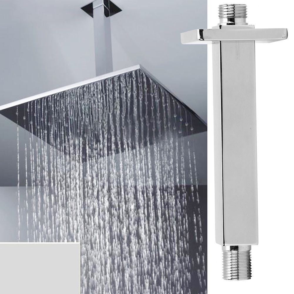 G1/2in Thread Wall Mounted Shower Arm Rod Tube Pipe Bathroom Accessories view 5