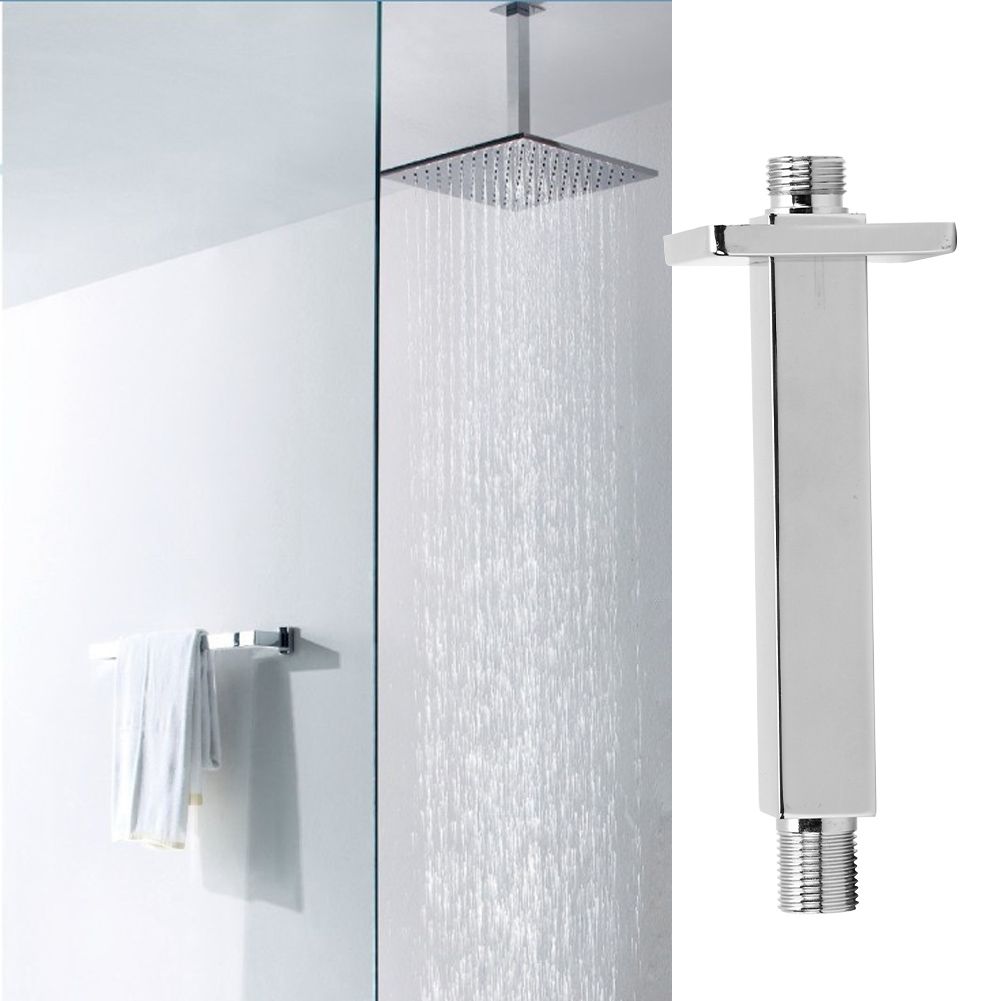 G1/2in Thread Wall Mounted Shower Arm Rod Tube Pipe Bathroom Accessories view 6