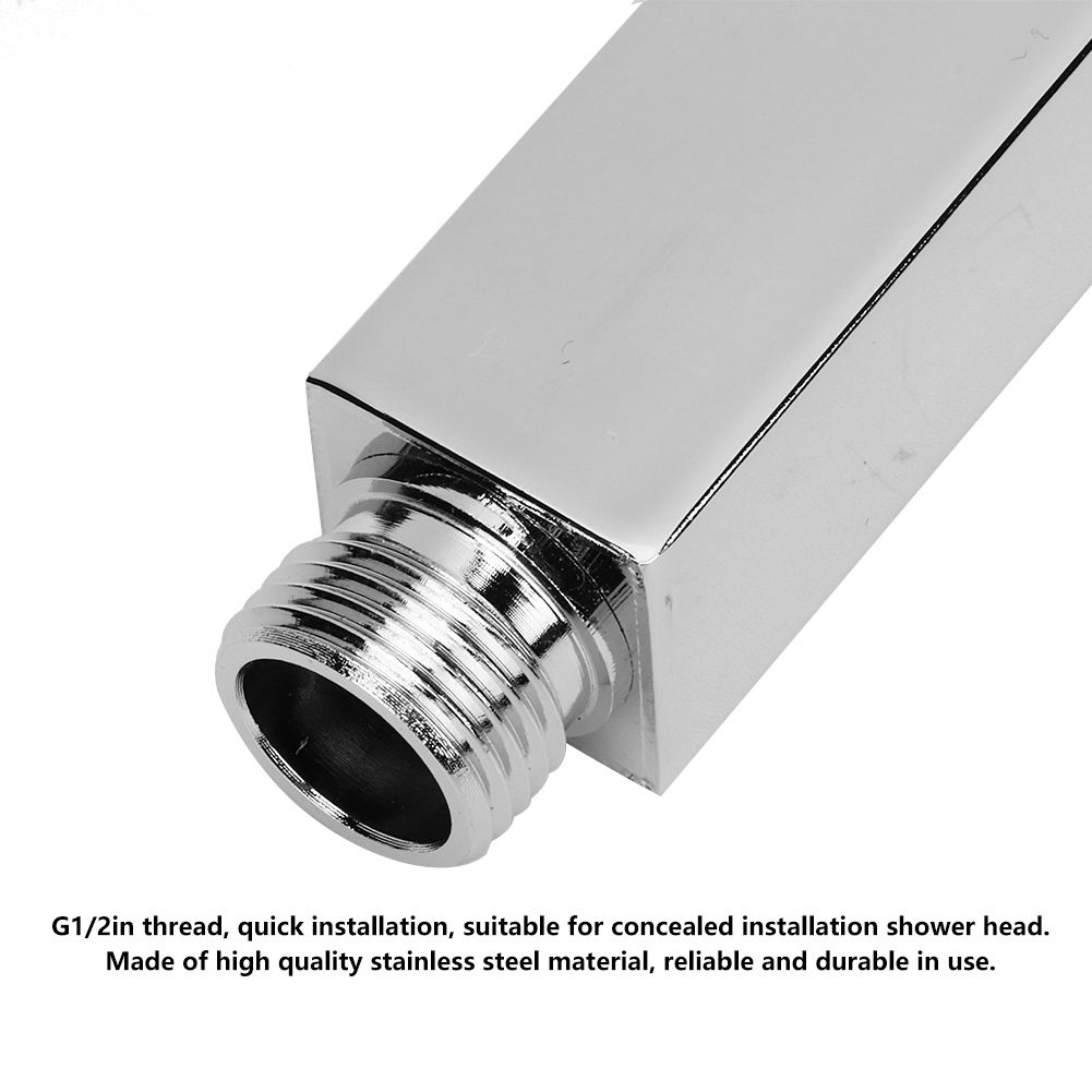 G1/2in Thread Wall Mounted Shower Arm Rod Tube Pipe Bathroom Accessories view 8