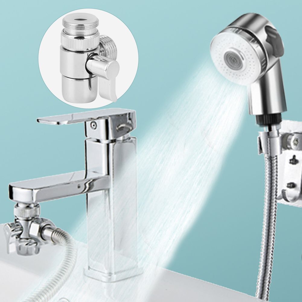 Home Bathroom Hand Shower Sprayer Hair Washing Kit Faucet Converter Adapter view 7