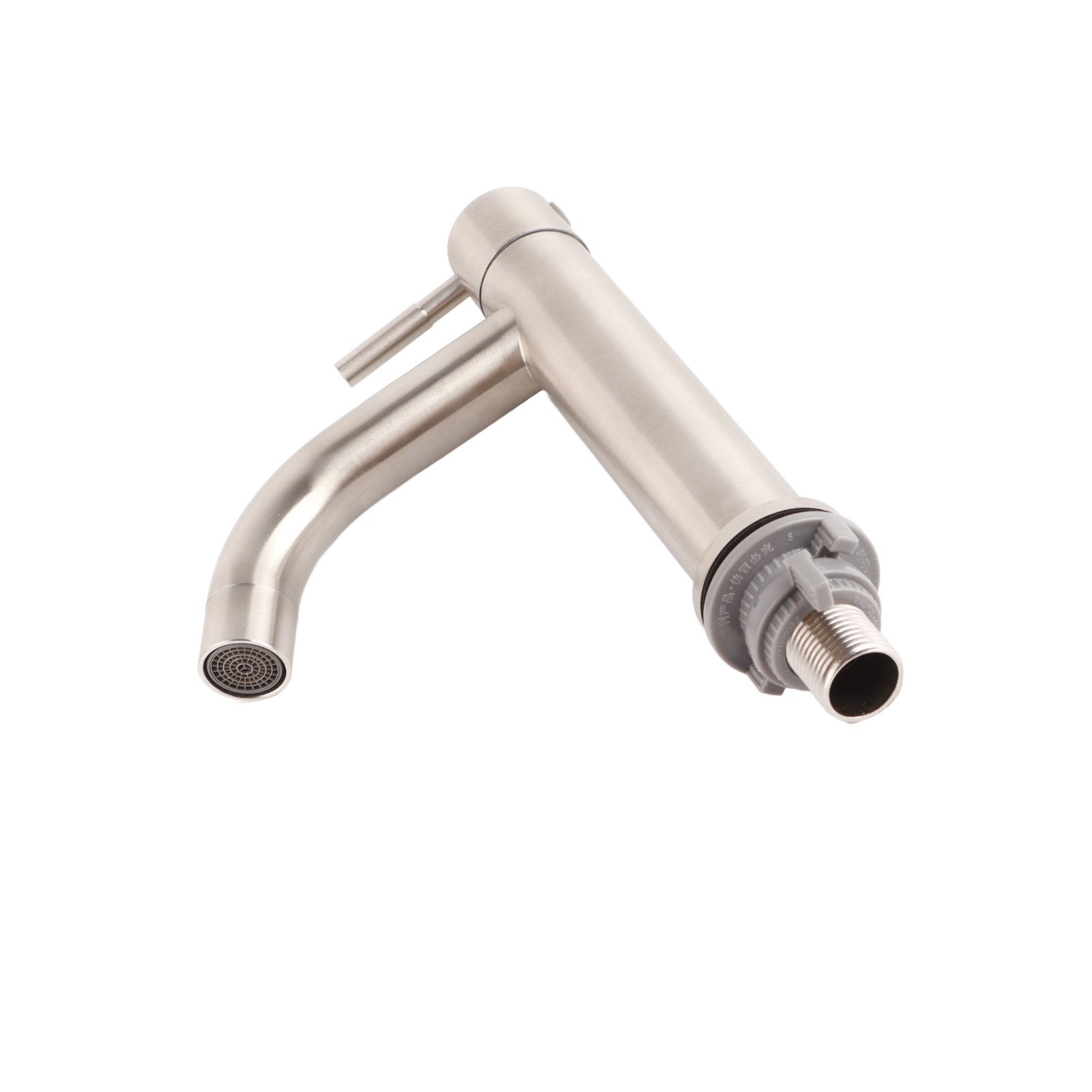 Stainless Steel Brushed Surface Basin Water Faucet Bathroom Single Cold Water Tap view 2