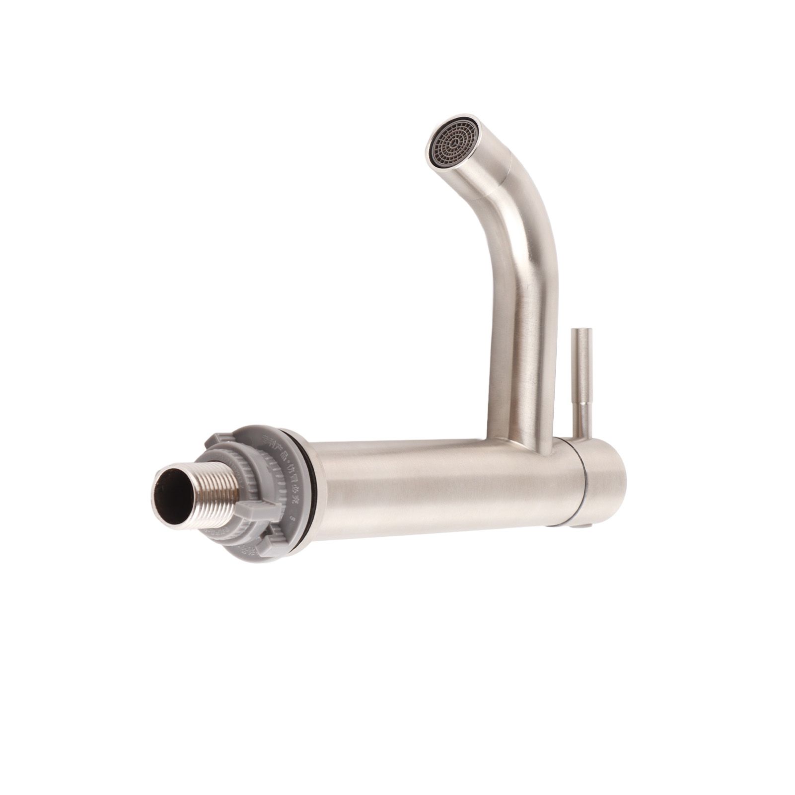 Stainless Steel Brushed Surface Basin Water Faucet Bathroom Single Cold Water Tap view 3