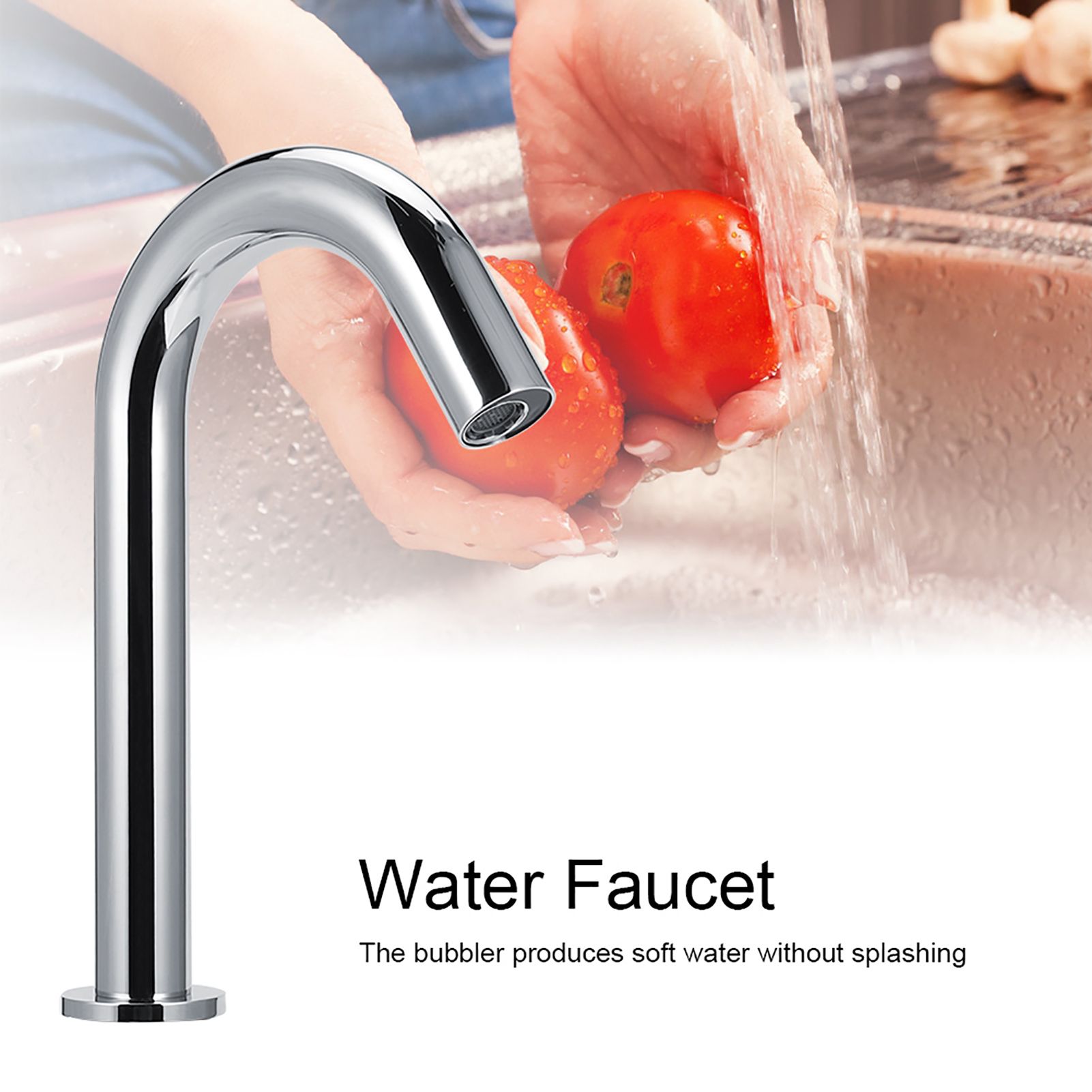 G1/2in Automatic Infrared Induction Sensor Faucet Hot and Cold Water Tap for view 12