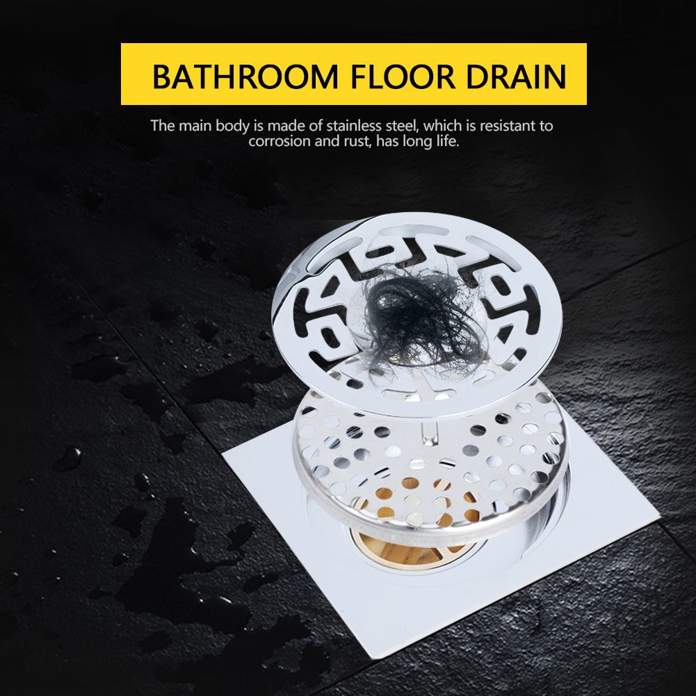 Stainless Steel Bathroom Kitchen Washing Machine Dual Use Floor Drain Anti view 9