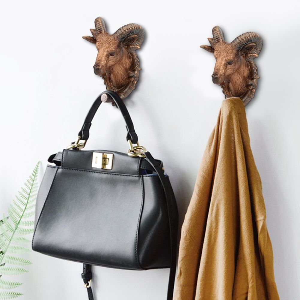 Vintage Animal shape Wall Hook Coat Hanging Hook Home Decoration for Bathroom view 3