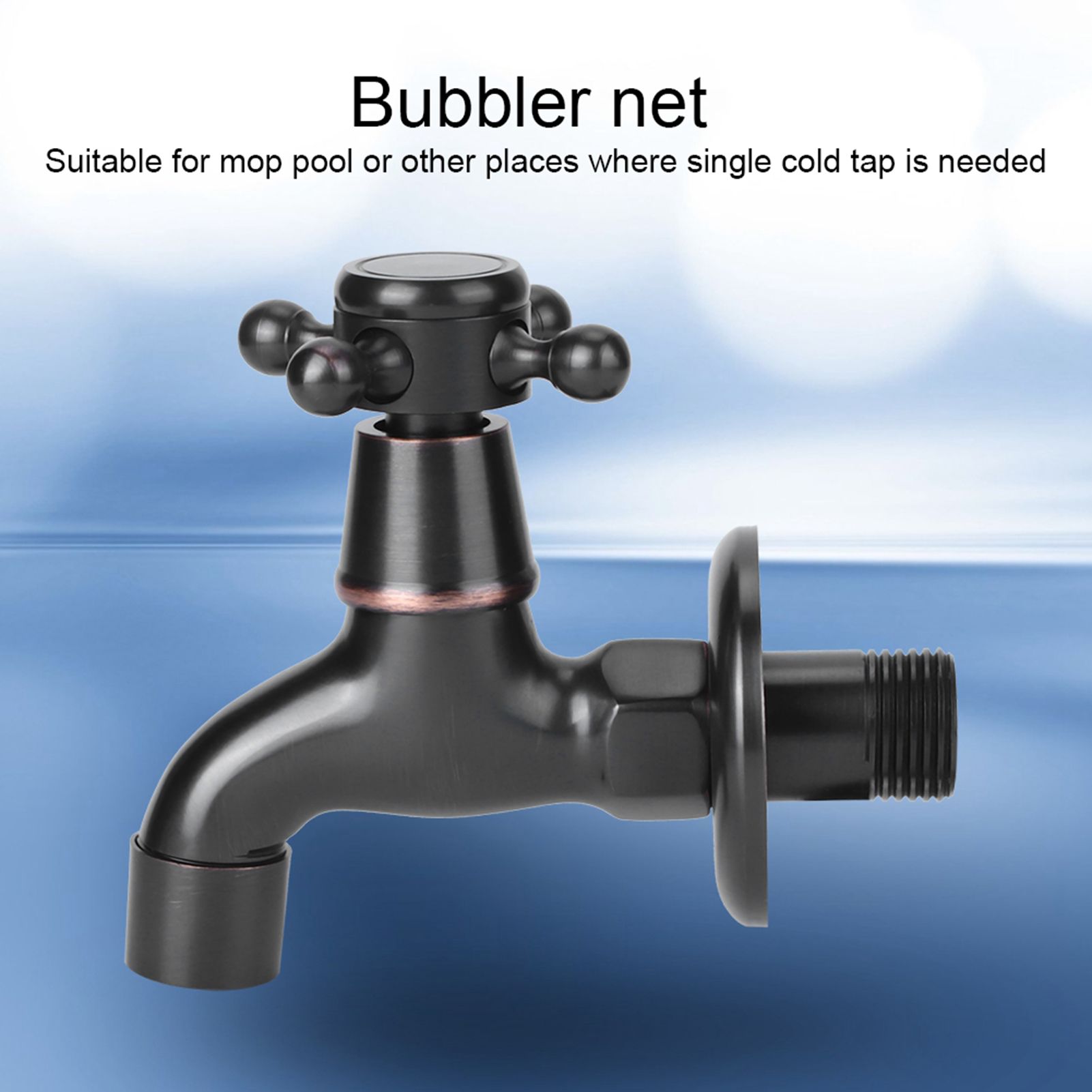 Retro Style Brass Single Handle Single Cold Quick Open Faucet Mop Pool Water view 11