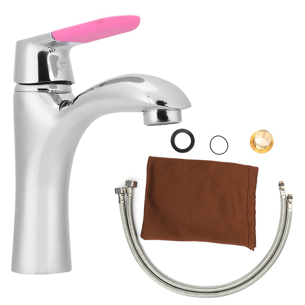Modern and Simple Style Copper Undercounter Basin Faucet Hot and Cold Water view 2