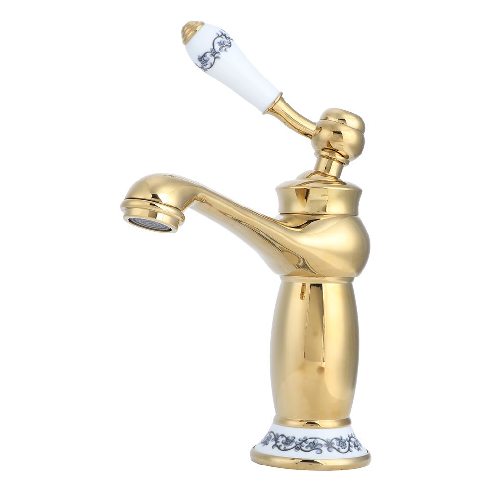 Stylish Antique Gold Brass Basin Faucet Hot and Cold Water Tap for Hotel Home view 3
