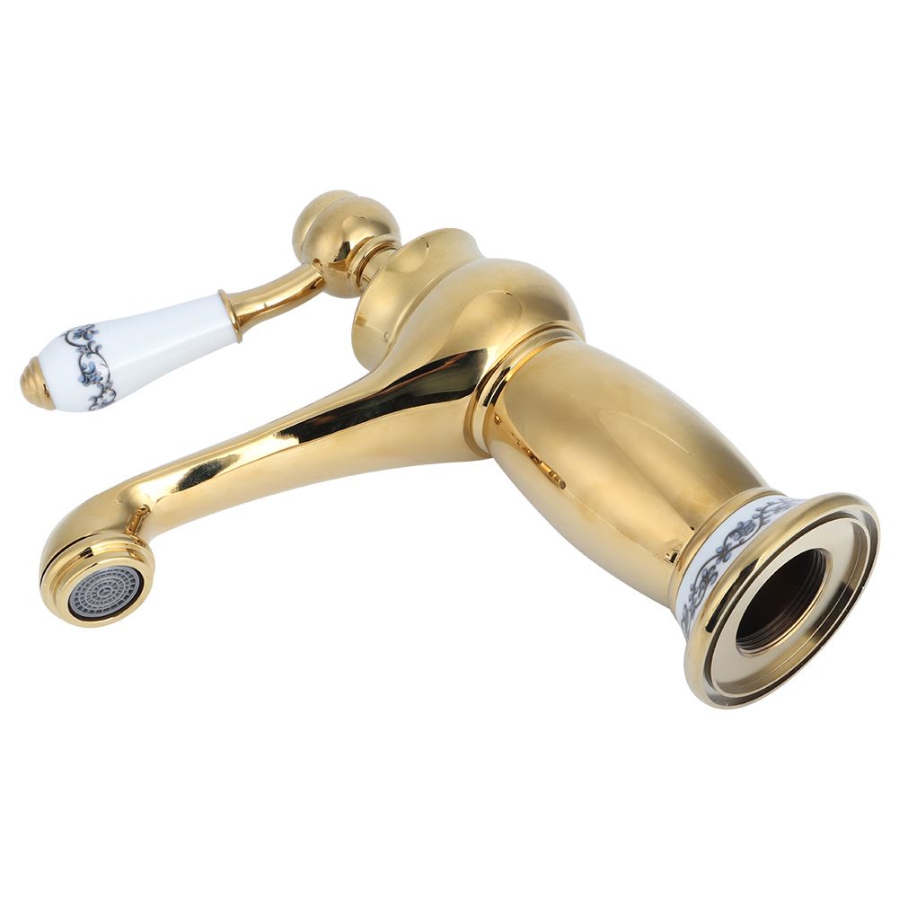 Stylish Antique Gold Brass Basin Faucet Hot and Cold Water Tap for Hotel Home view 5