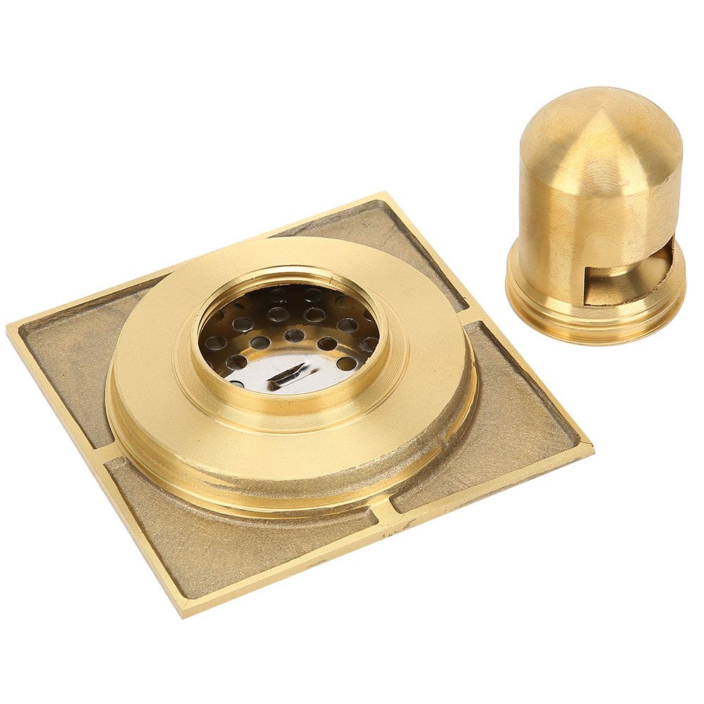 Household Brass Anti Odor Shower Floor Drain Bathroom Water Drainer Hardware view 12