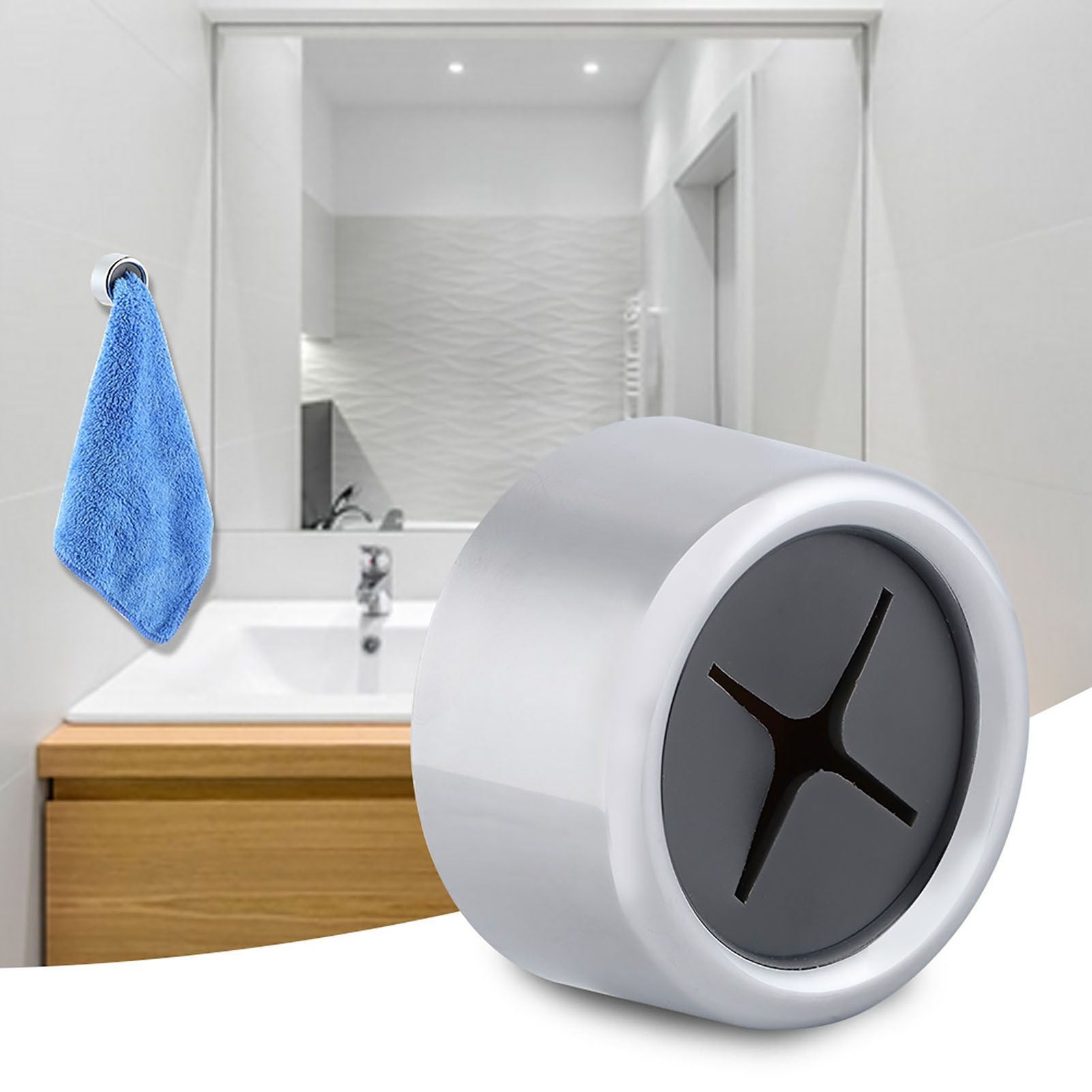 Household Wall Mounted Round Hanging Hook Clothes Coat Tower Hanger for view 5